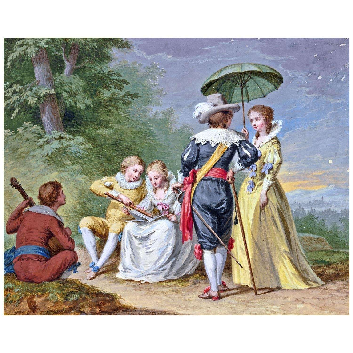  Johann Friedrich August Tischbein. Musizierende Gesellschaft. 1780. Stadel Museum Frankfurt