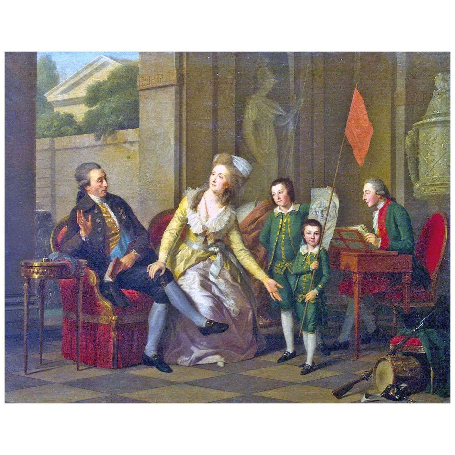  Johann Friedrich August Tischbein. Familie Saltykow. 1782. Hermitage St. Petersburg