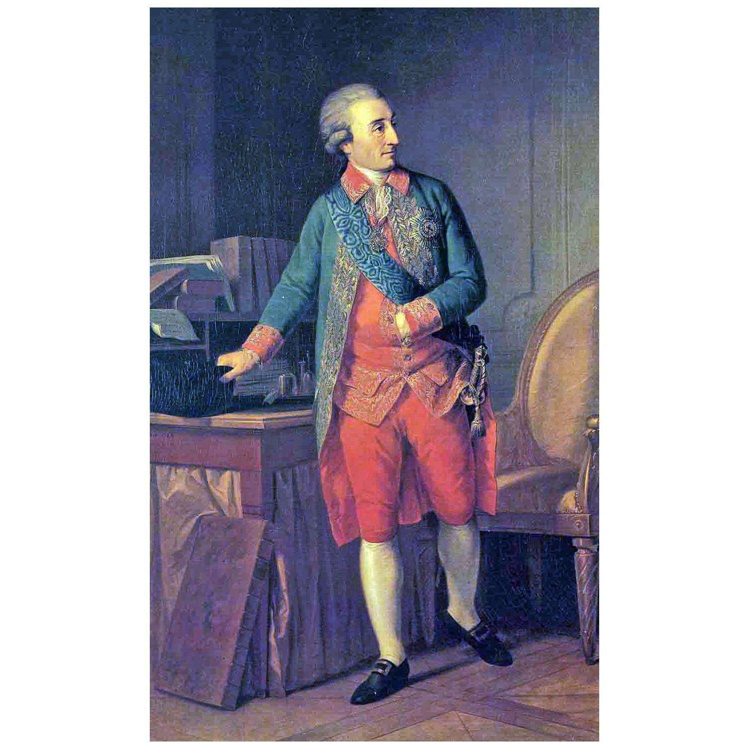  Johann Friedrich August Tischbein. Nicolas Saltykow. 1785. Hermitage St. Petersburg