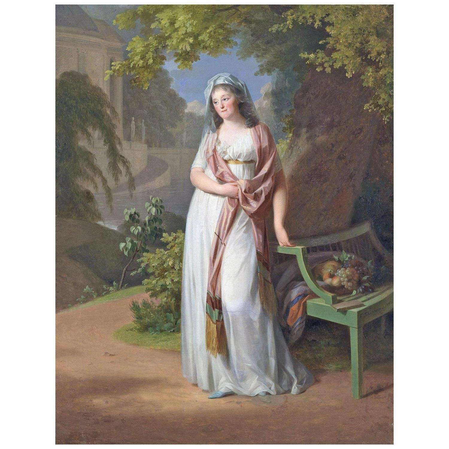  Johann Friedrich August Tischbein. Luise von Anhalt-Dessau. 1790. Schloss Dessau-Worlitz
