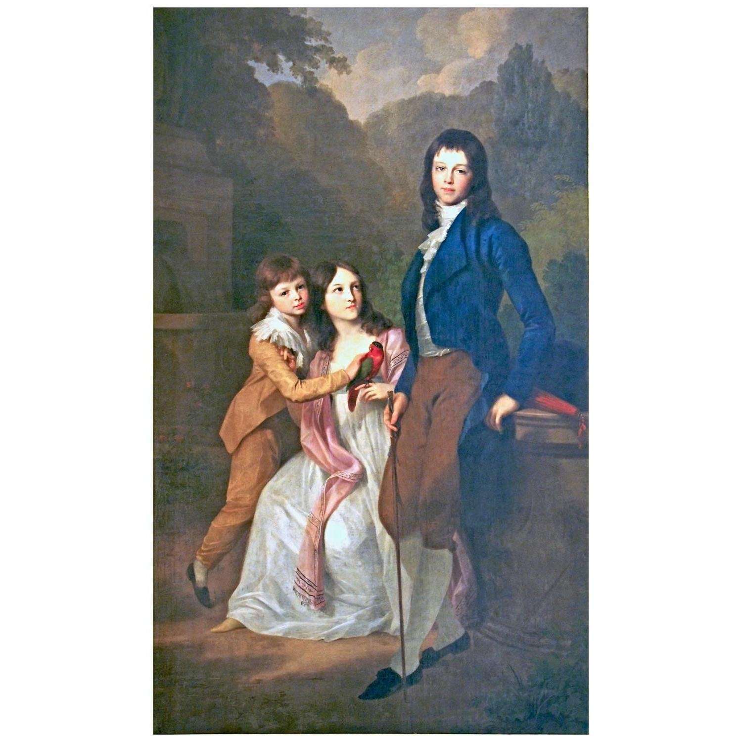  Johann Friedrich August Tischbein. Kinder des Herzog Carl August. 1798. Schloss Weimar
