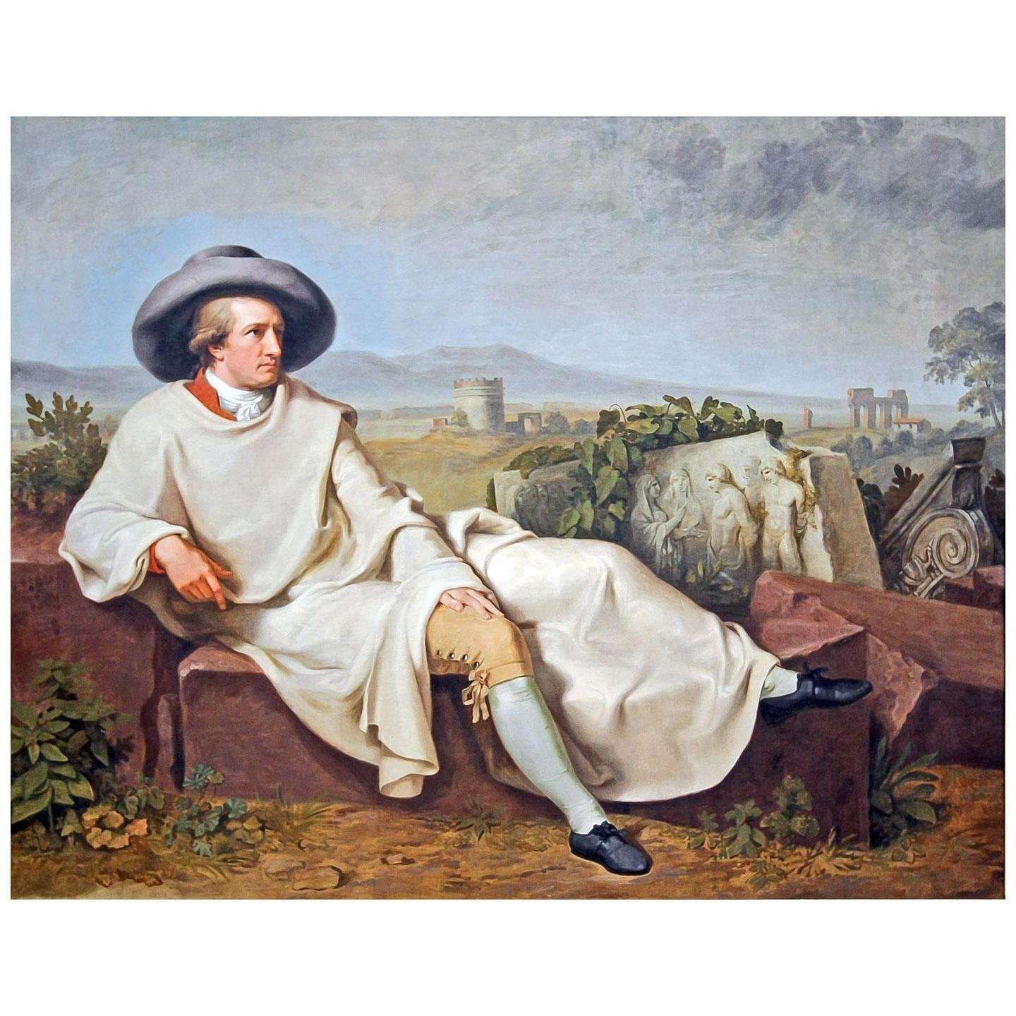  J.H.W. Tischbein. Goethe in der romischen Campagna. 1787. Stadel Frankfurt