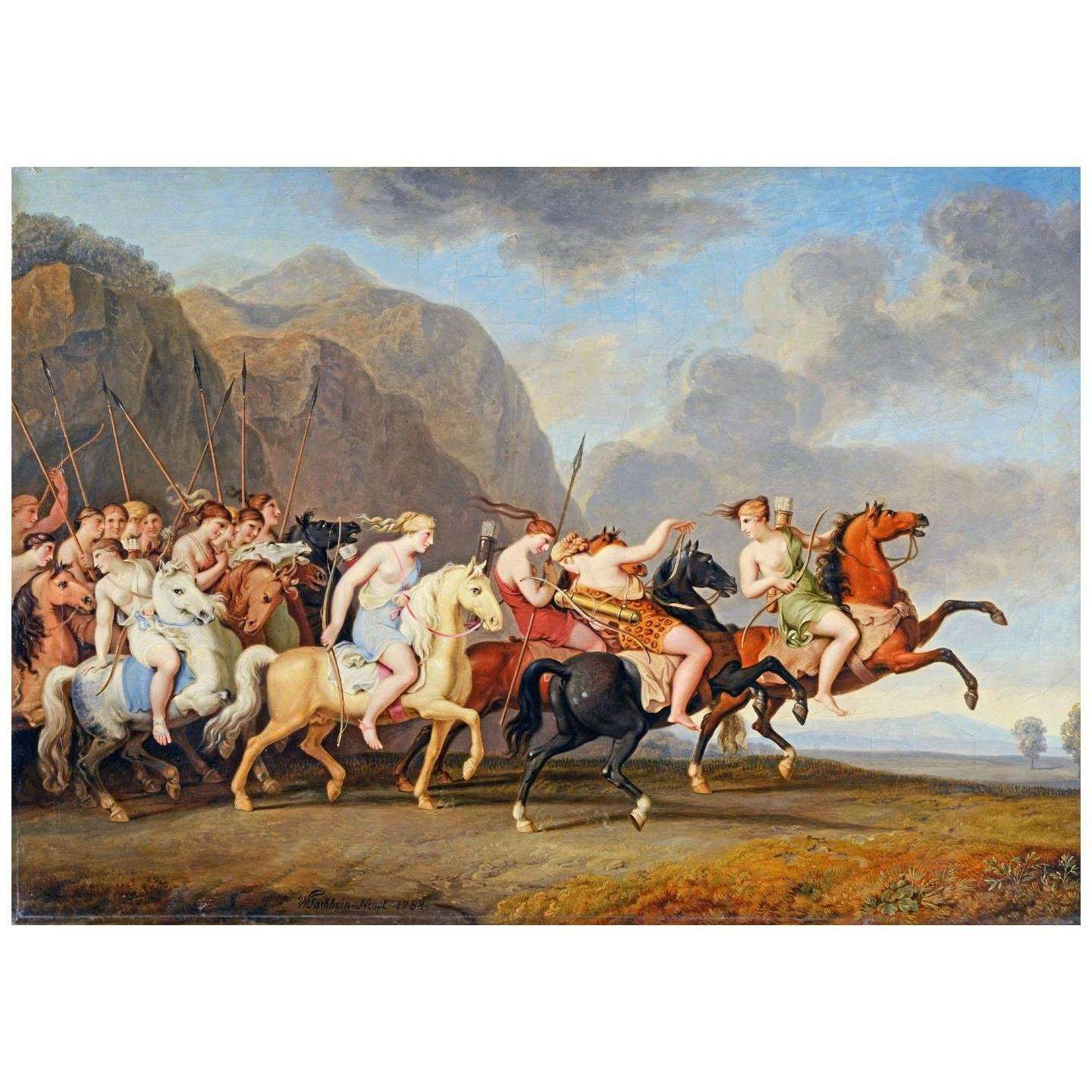  Johann Heinrich Wilhelm Tischbein. Amazonen. 1788. Landesmuseum Oldenburg