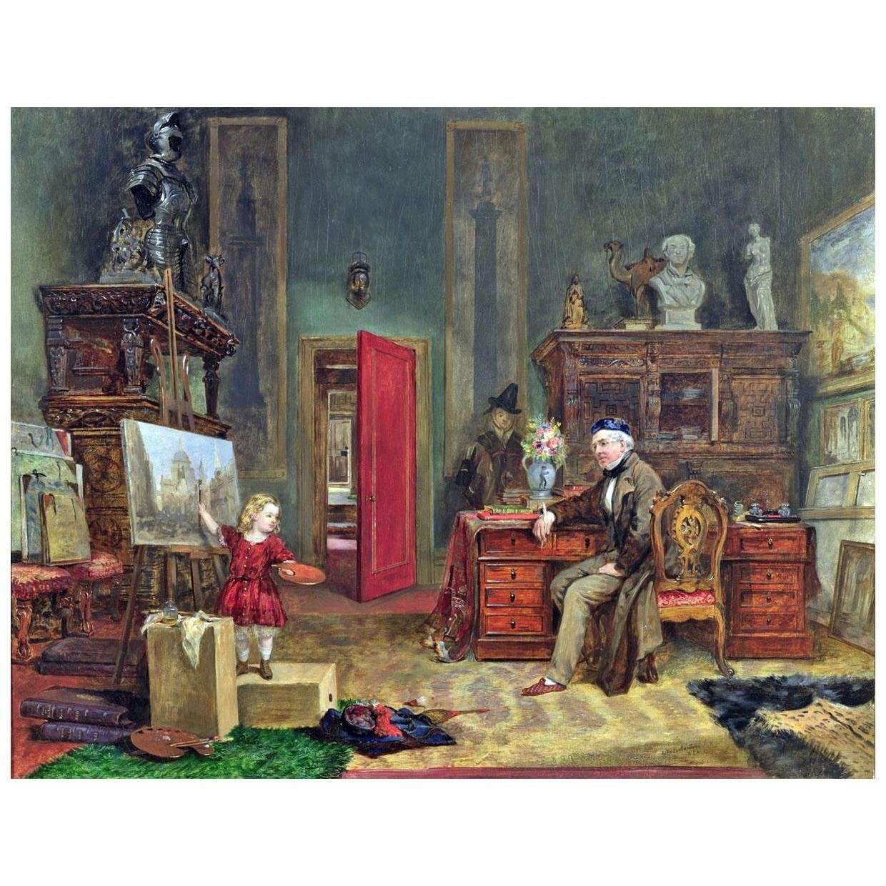  John Ballantyne. David Roberts and his Granddaughter. 1866. Private collection