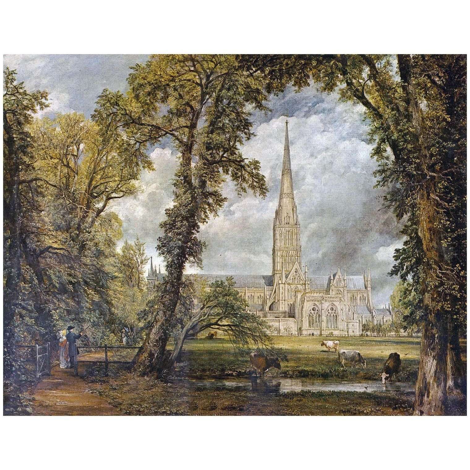  John Constable. Salisbury Cathedral. 1823. Victoria and Albert Museum
