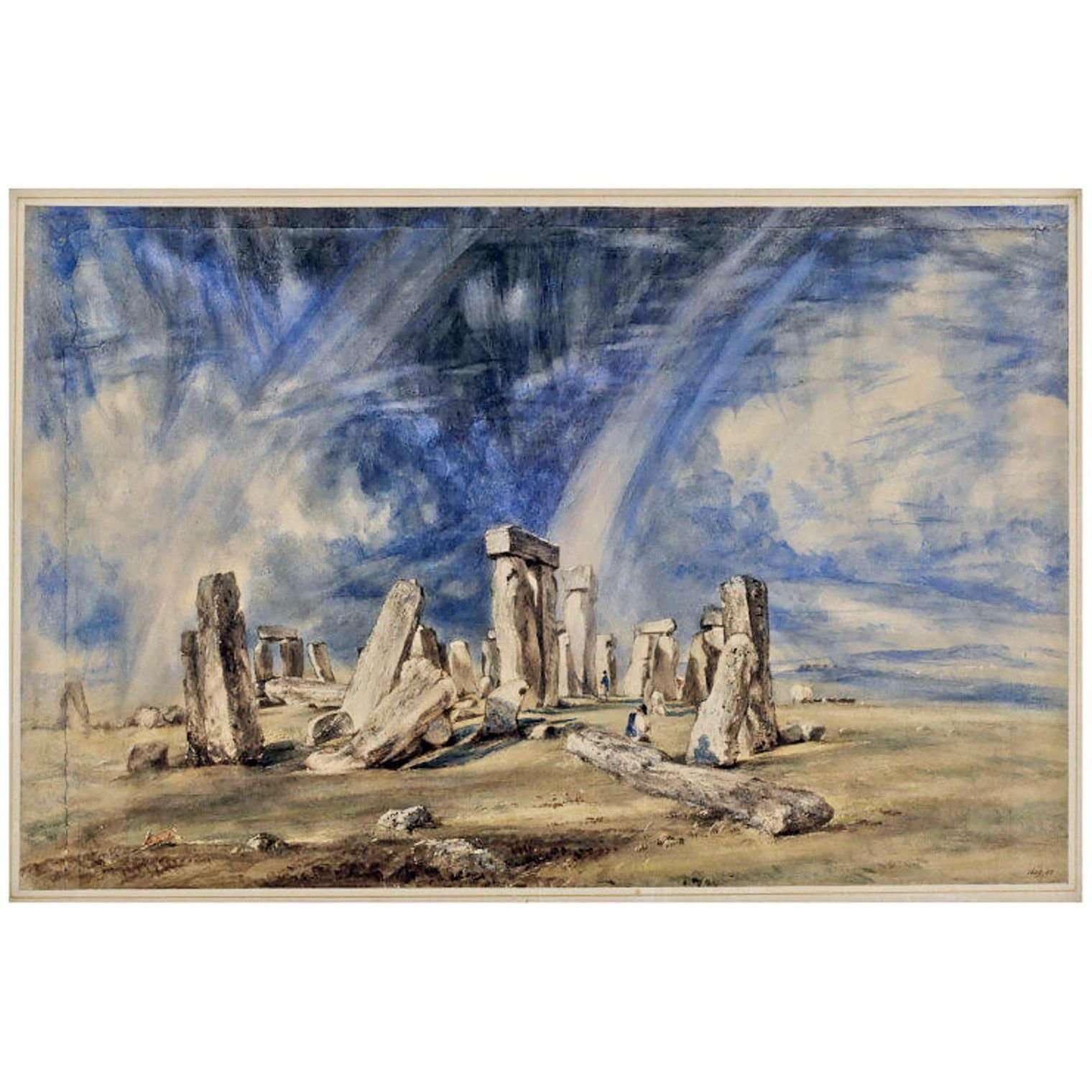  John Constable. Stonehenge. 1835. Victoria and Albert Museum