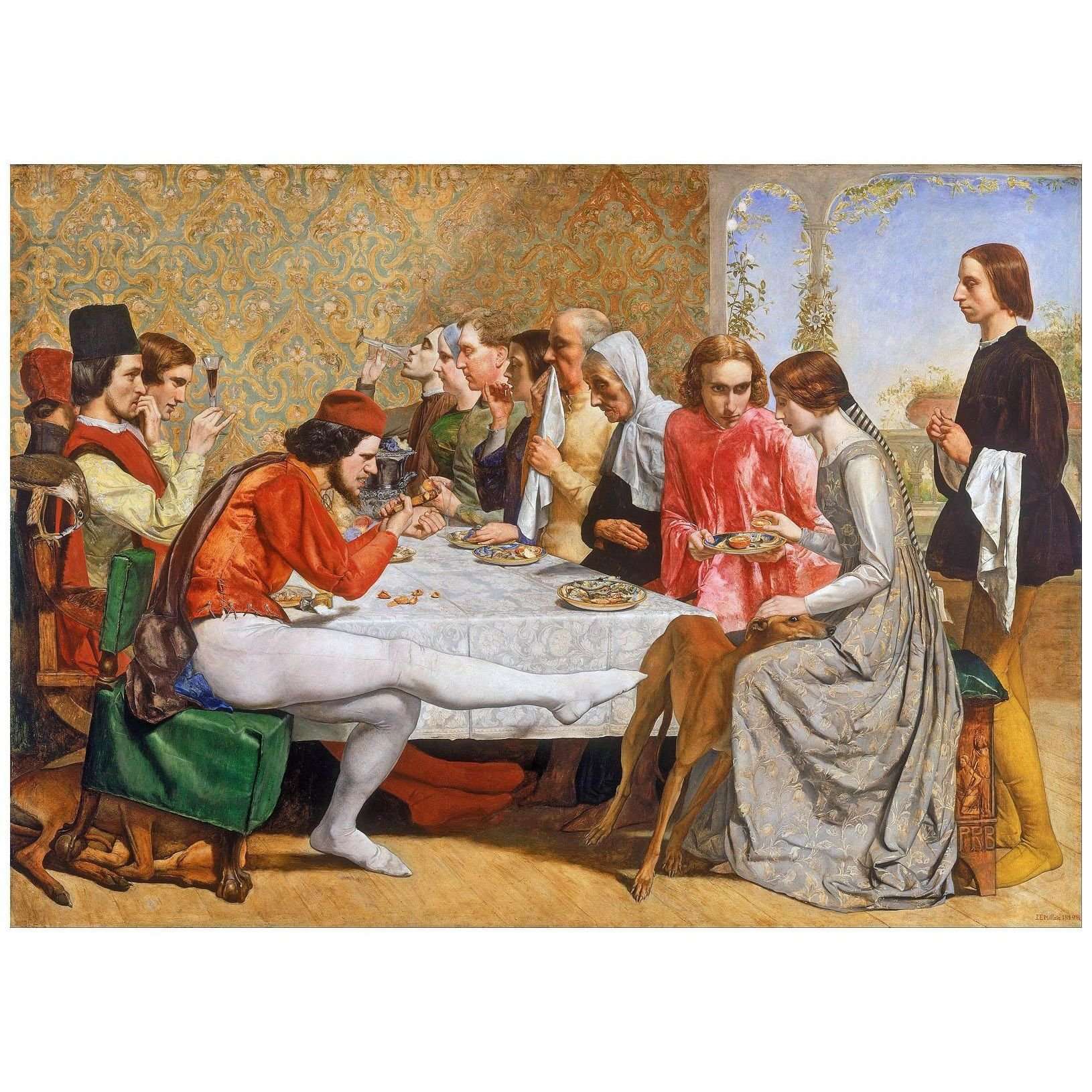   John Everett Millais. Lorenzo and Isabella. 1848. Walker Gallery Liverpool