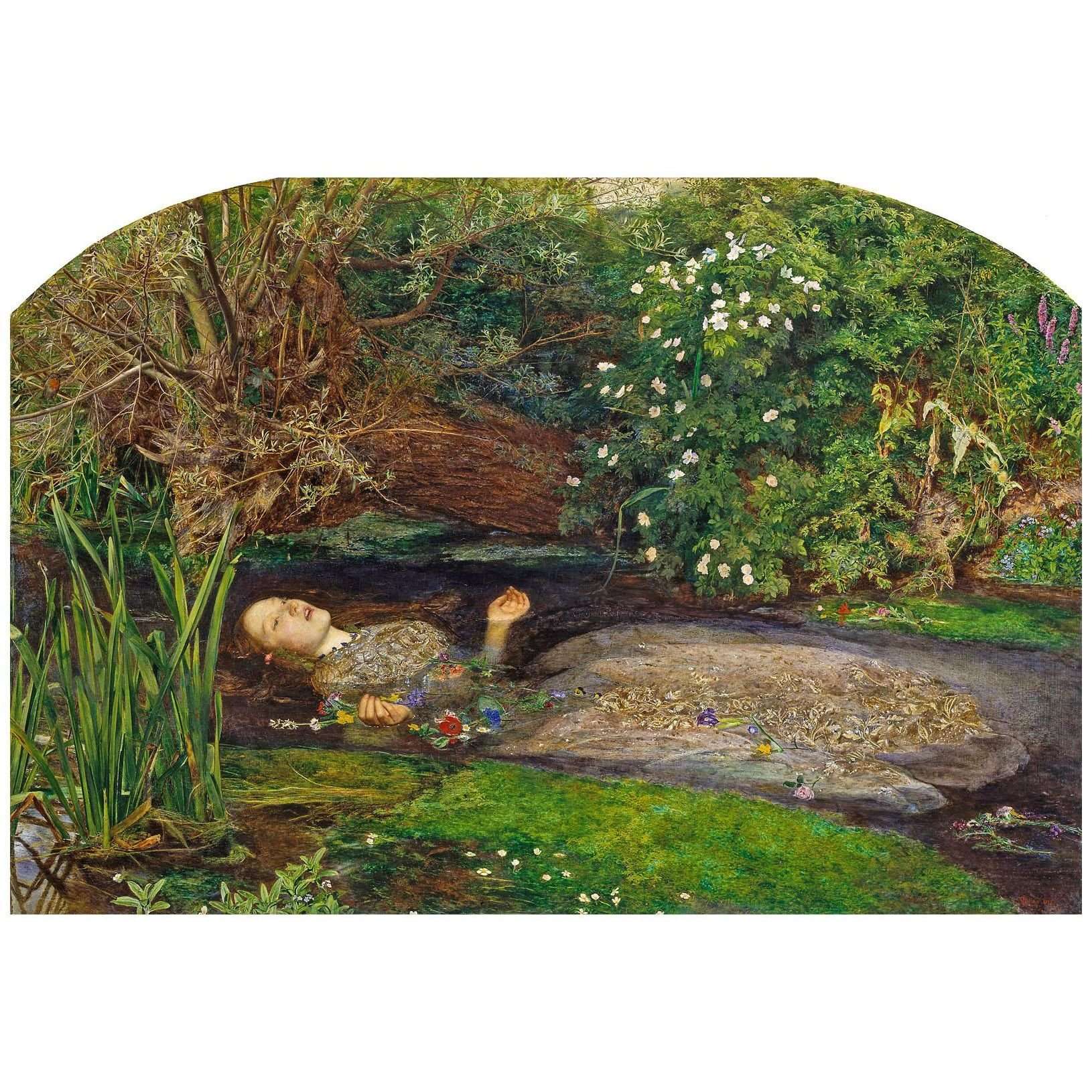   John Everett Millais. Ophelia. 1851. Tate Britain