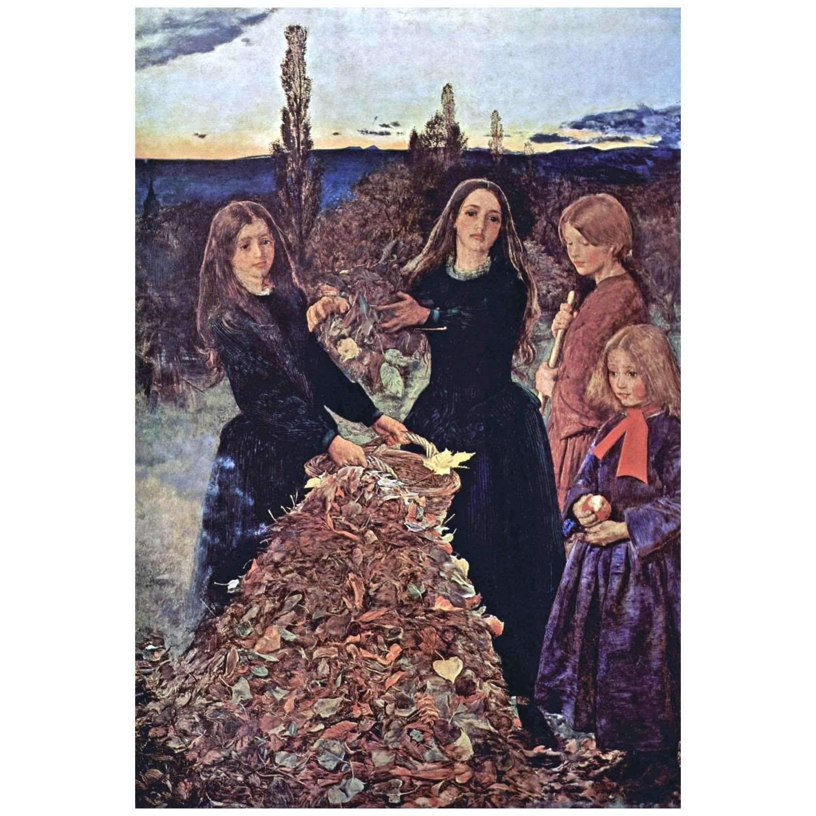   John Everett Millais. Autumn Leaves. 1856. Manchester Art Gallery