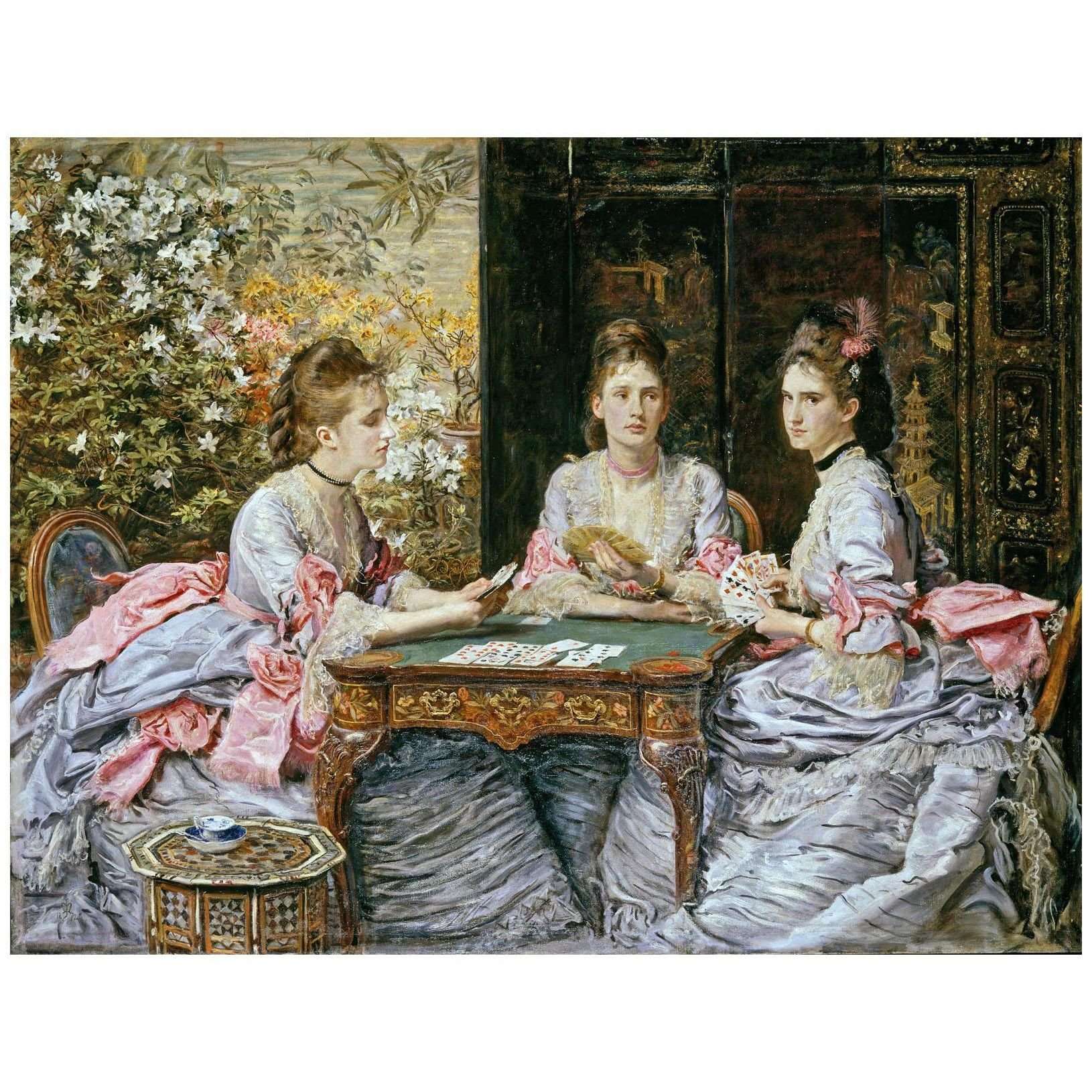   John Everett Millais. Hearts are Trumps. 1872. Tate Britain