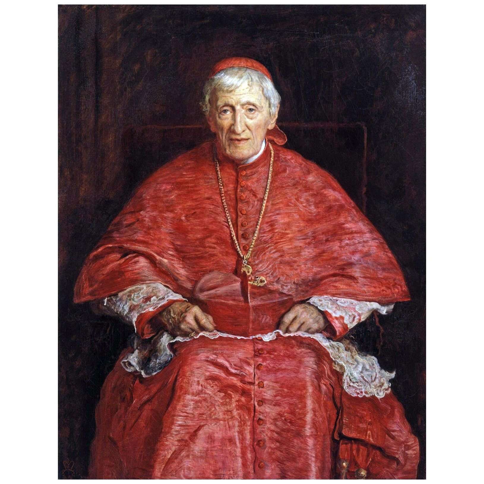   John Everett Millais. John Henri Newman. 1881. National Portrait Gallery London