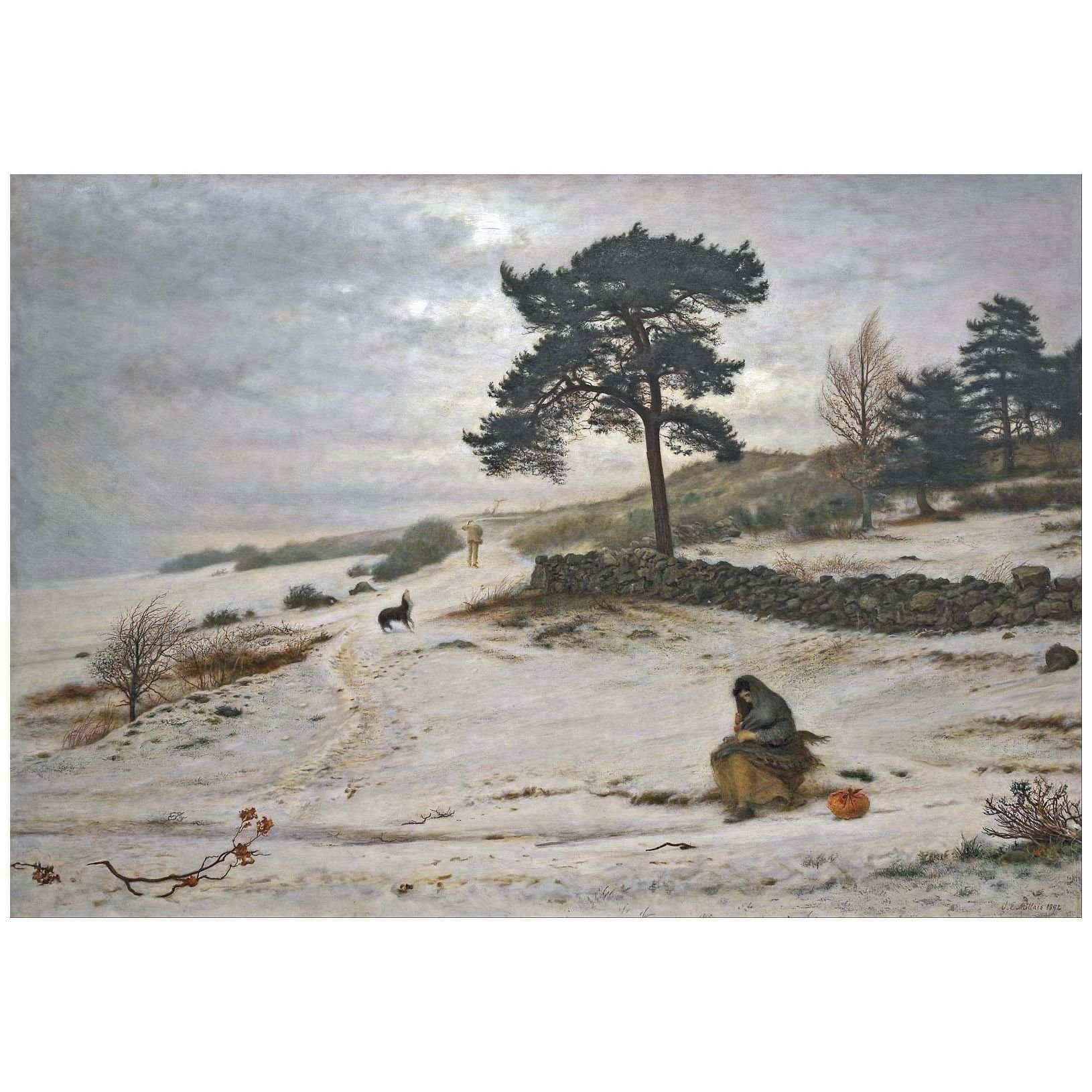   John Everett Millais. Blow Blow Thou Winter Wind. 1892. Auckland Art Gallery