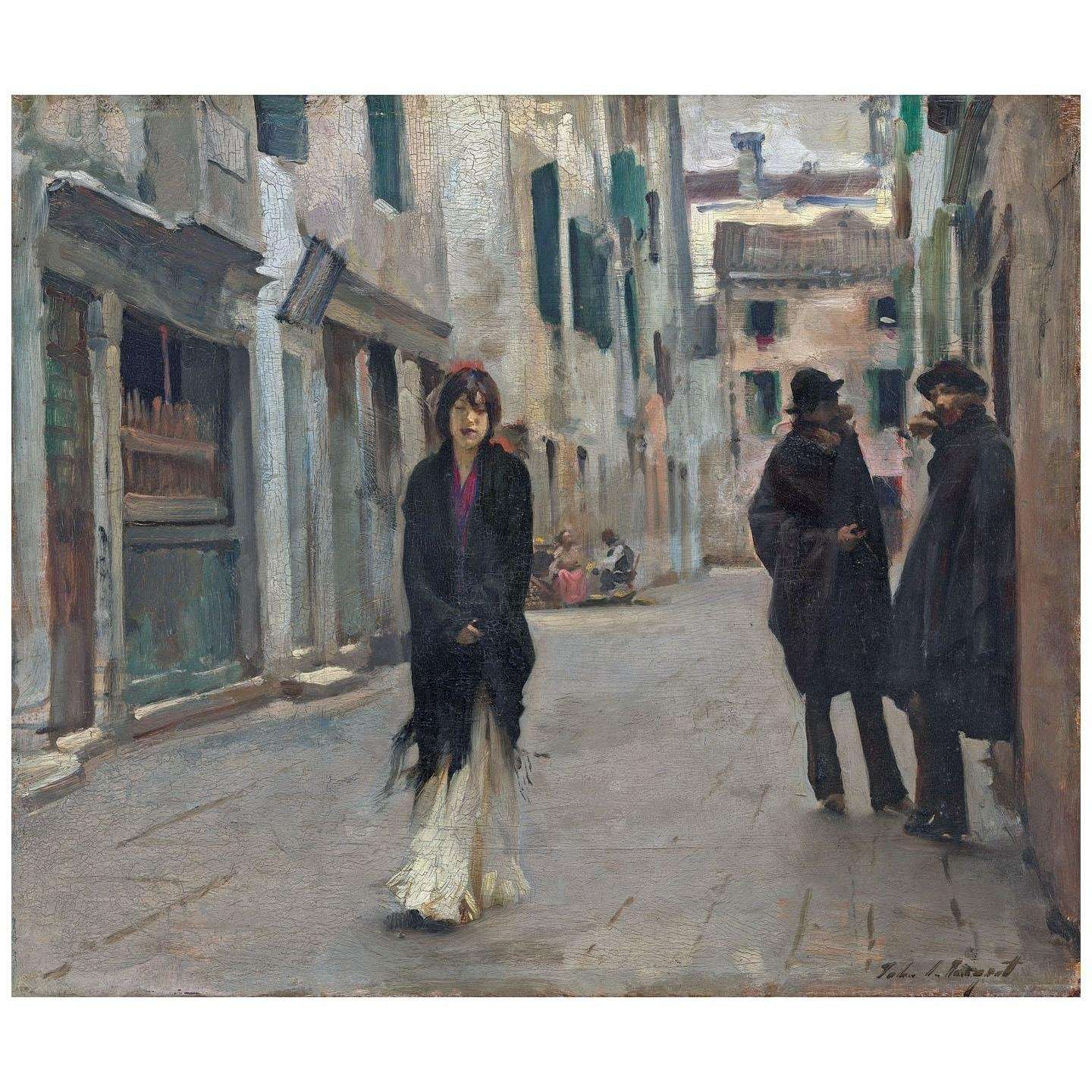  John Sargent. Street in Venice. 1882. National Gallery of Art, Washington