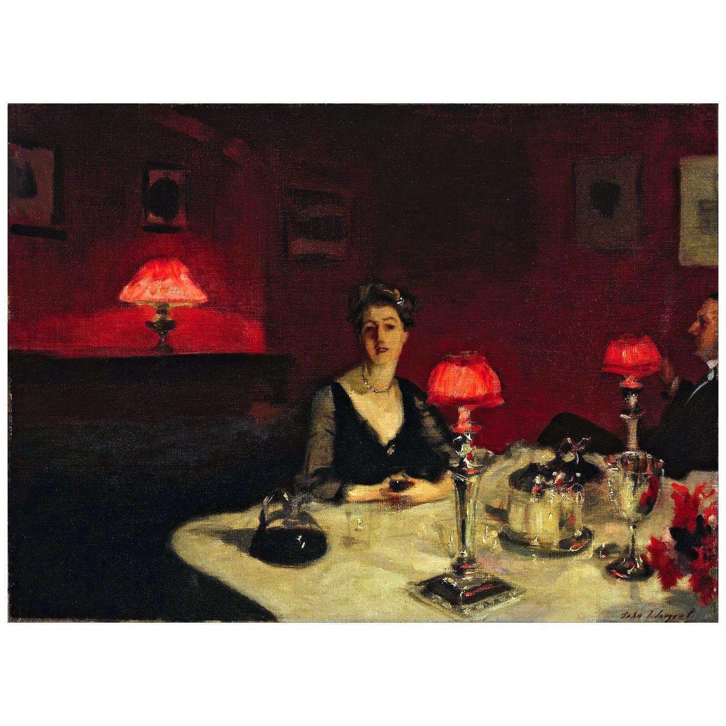  John Sargent. Dinner Table at Night. 1884. Fine Arts Museum San Francisco