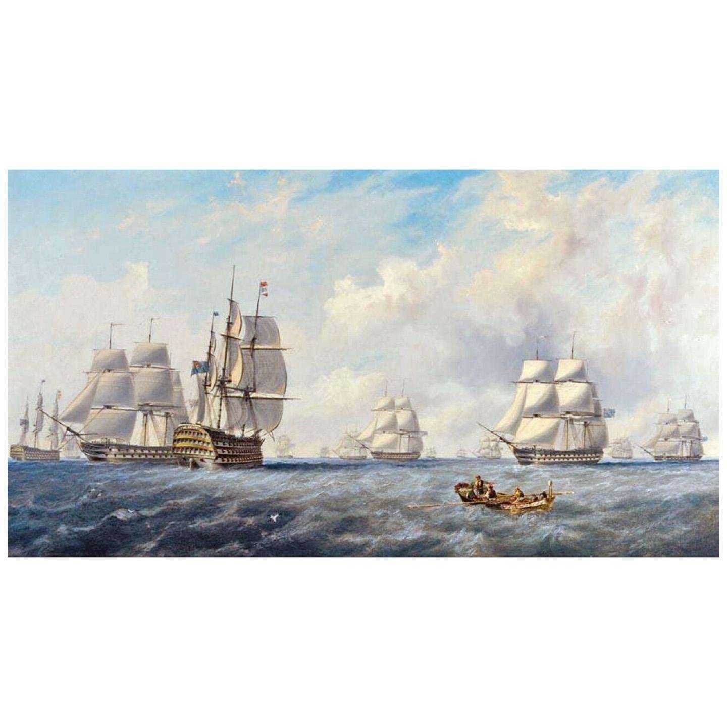   John Carmichael. British Fleet off the Coast of Algeria in 1816. 1855. Private Collection