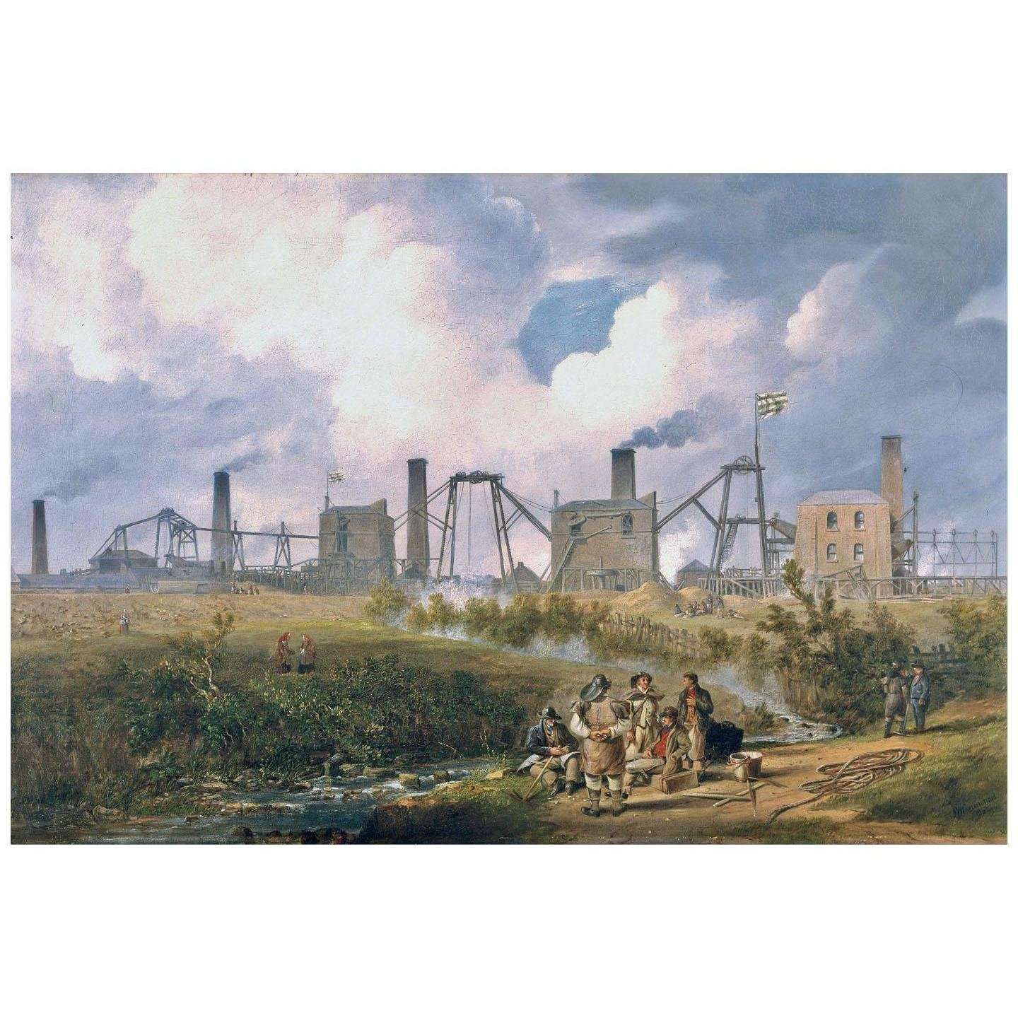   John Carmichael. A View of Murlon Colliery. 1843. Yale Center for British Art