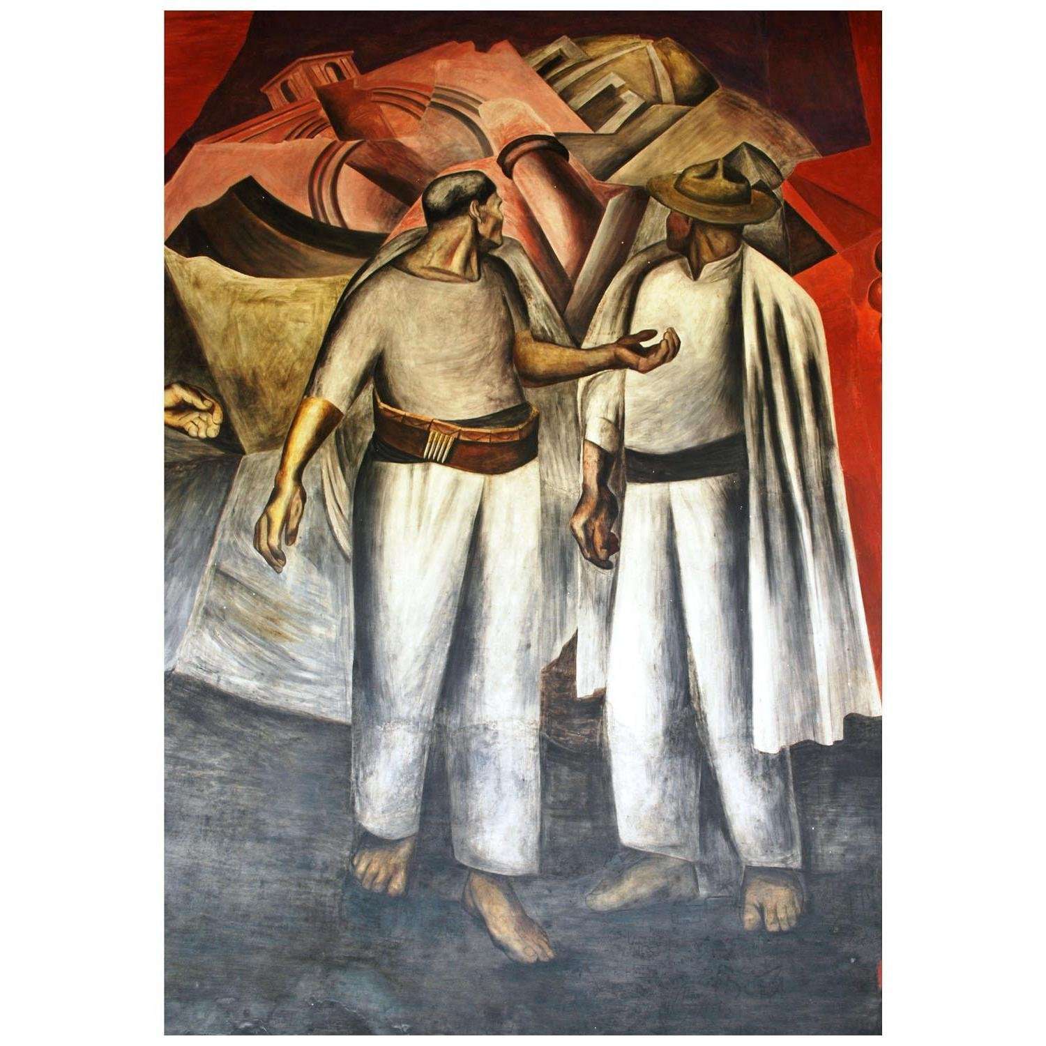   Jose Orozco. La destruccion del Viejo Orden. 1925. San Ildefonso College Mexico