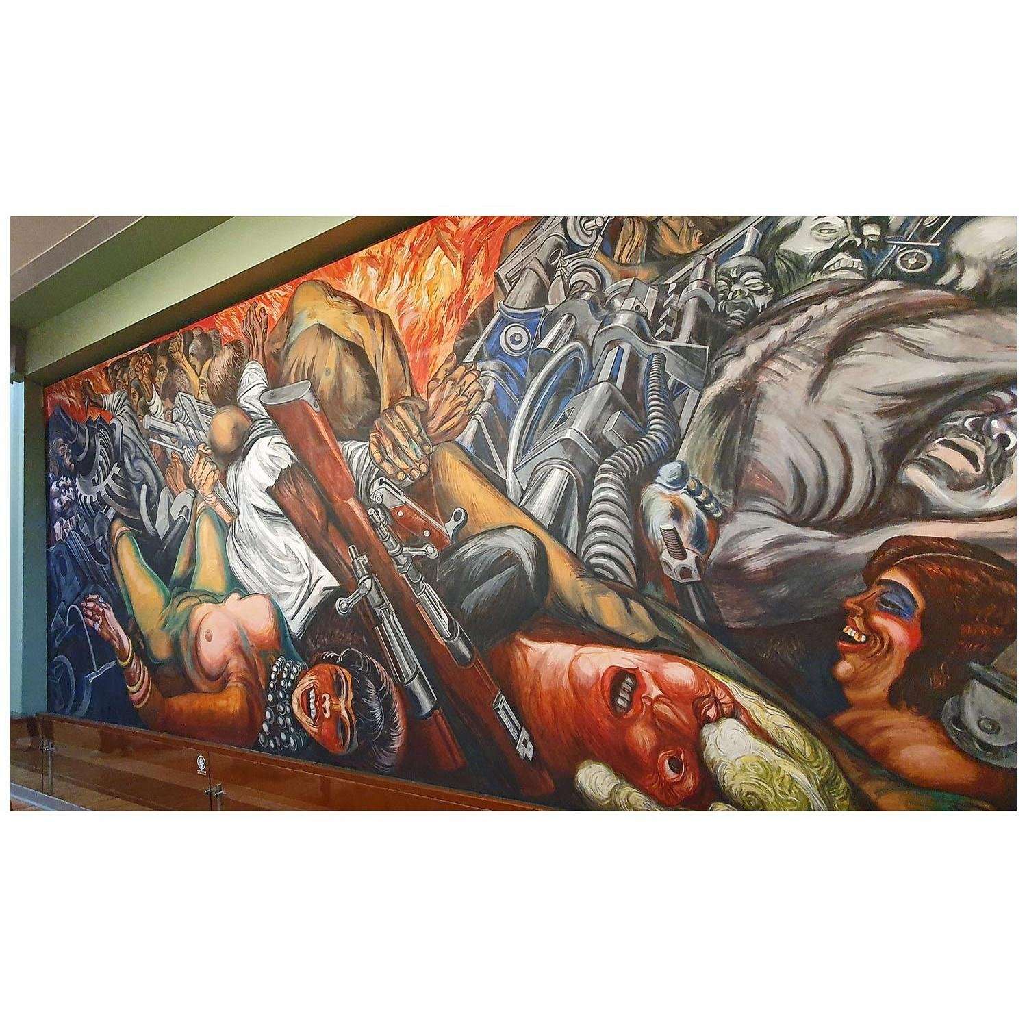   Jose Orozco. Katharsis. 1934. Palacio de Bellas Artes Mexico