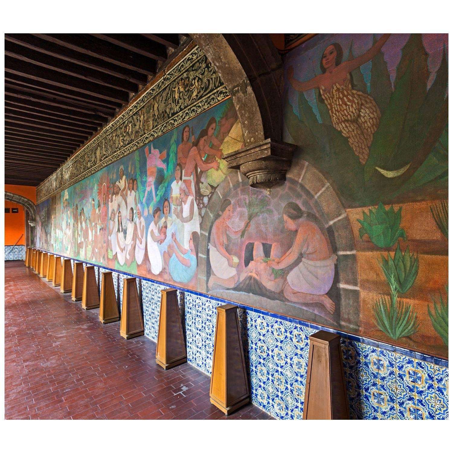   Jose Orozco. Murales en Hospital de Jesus Nazareno, Mexico. 1934