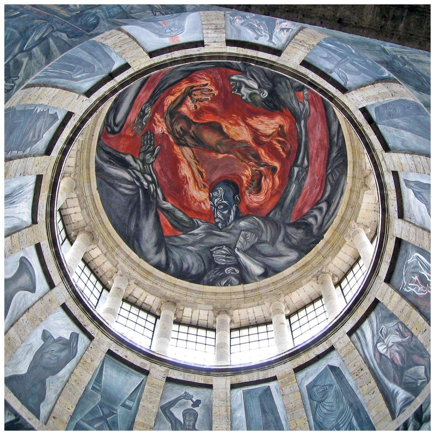   Jose Orozco. Hombre de Fuego. 1938. Hospicio Cabanas, Guadalajara