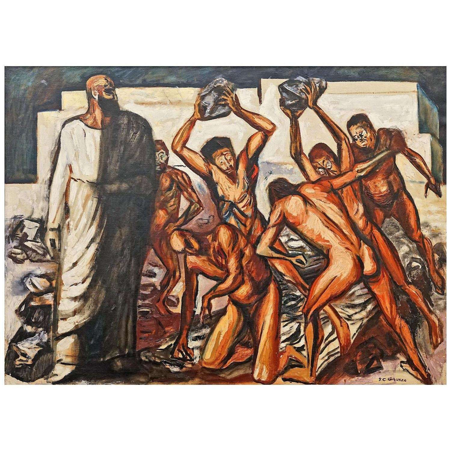   Jose Orozco. Martirio di Santo Stefano. 1944. Musei Vaticani