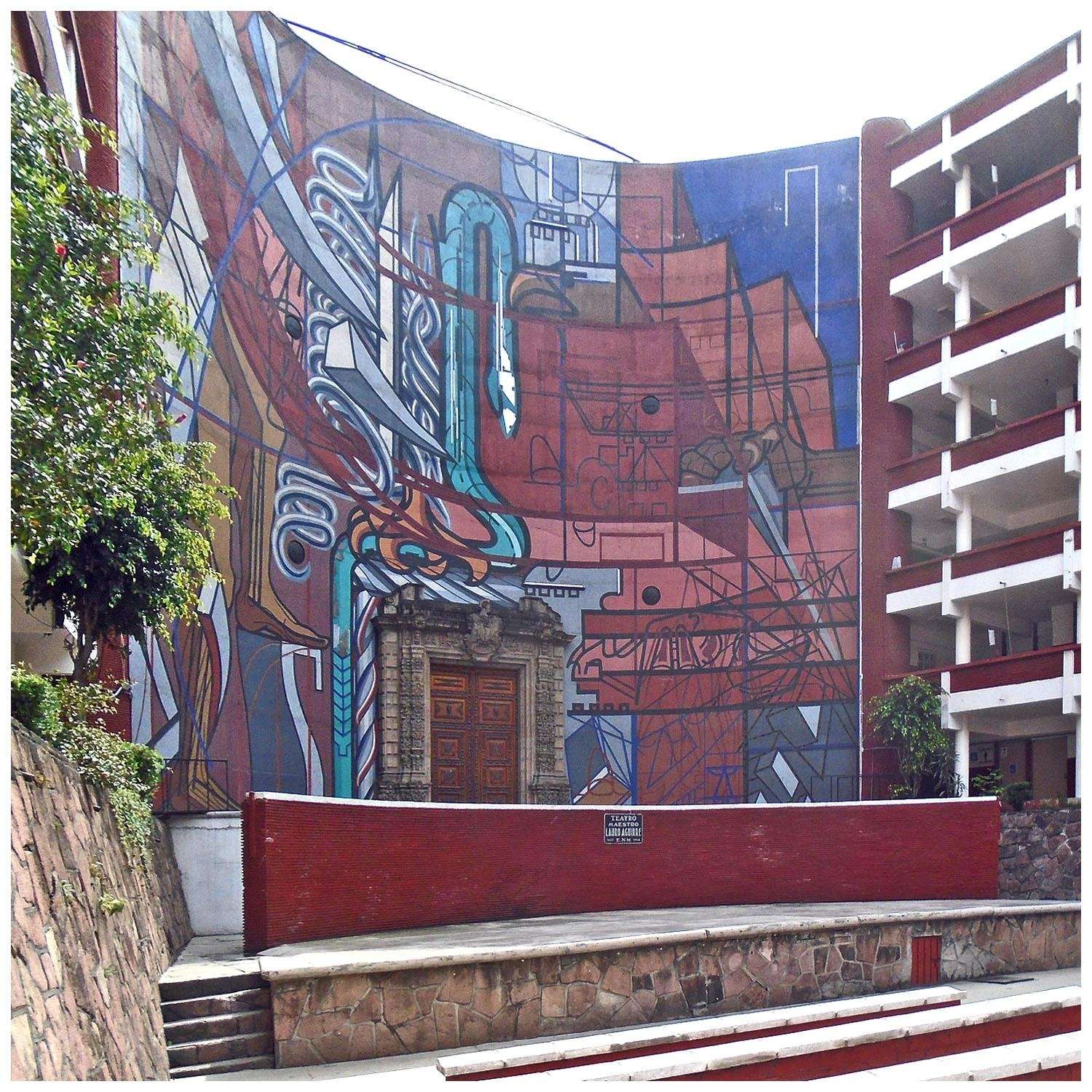   Jose Orozco. Alegoria Nacional. 1947. Mural al Teatro al Aire Libre Mexico