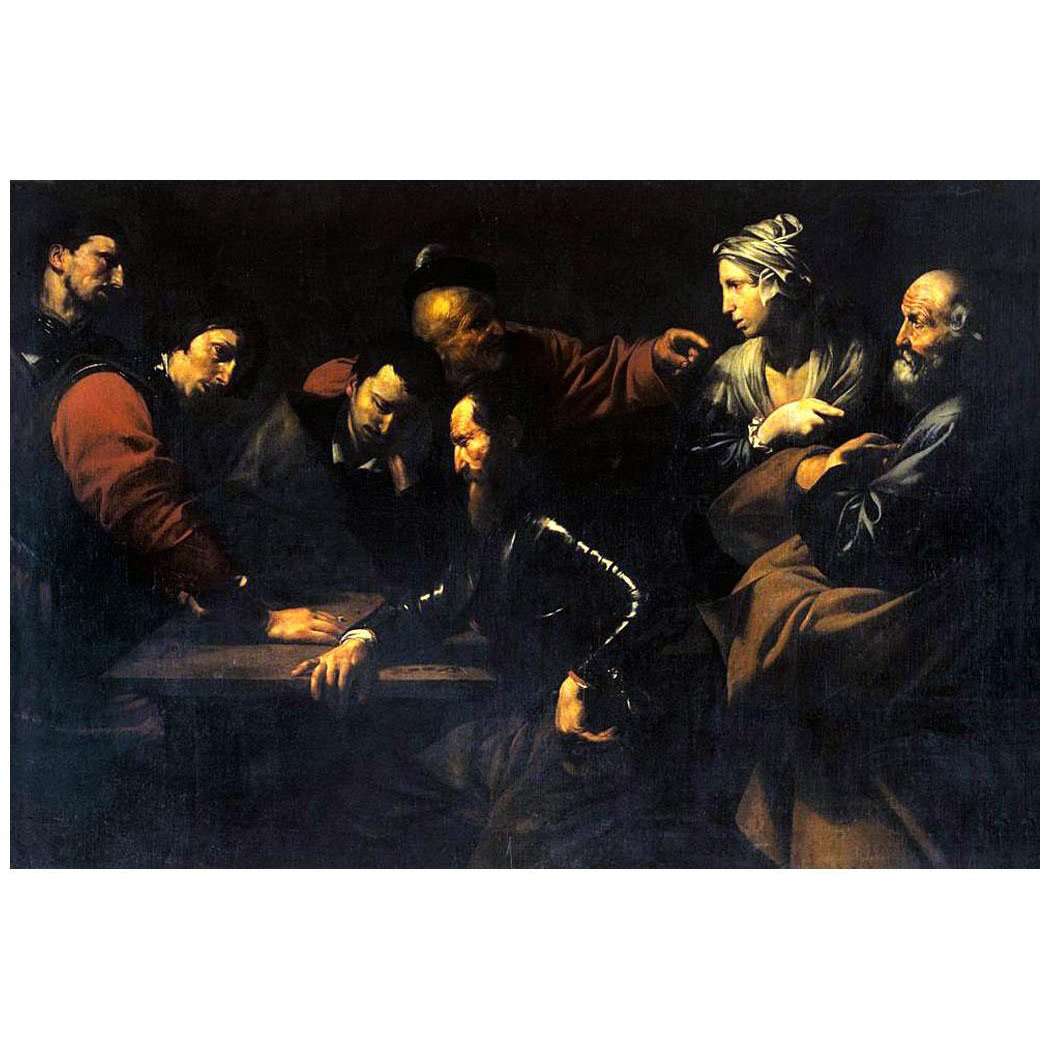   Jose de Ribera. La negacion de San Pedro. 1615-1616. Palazzo Corsini, Roma