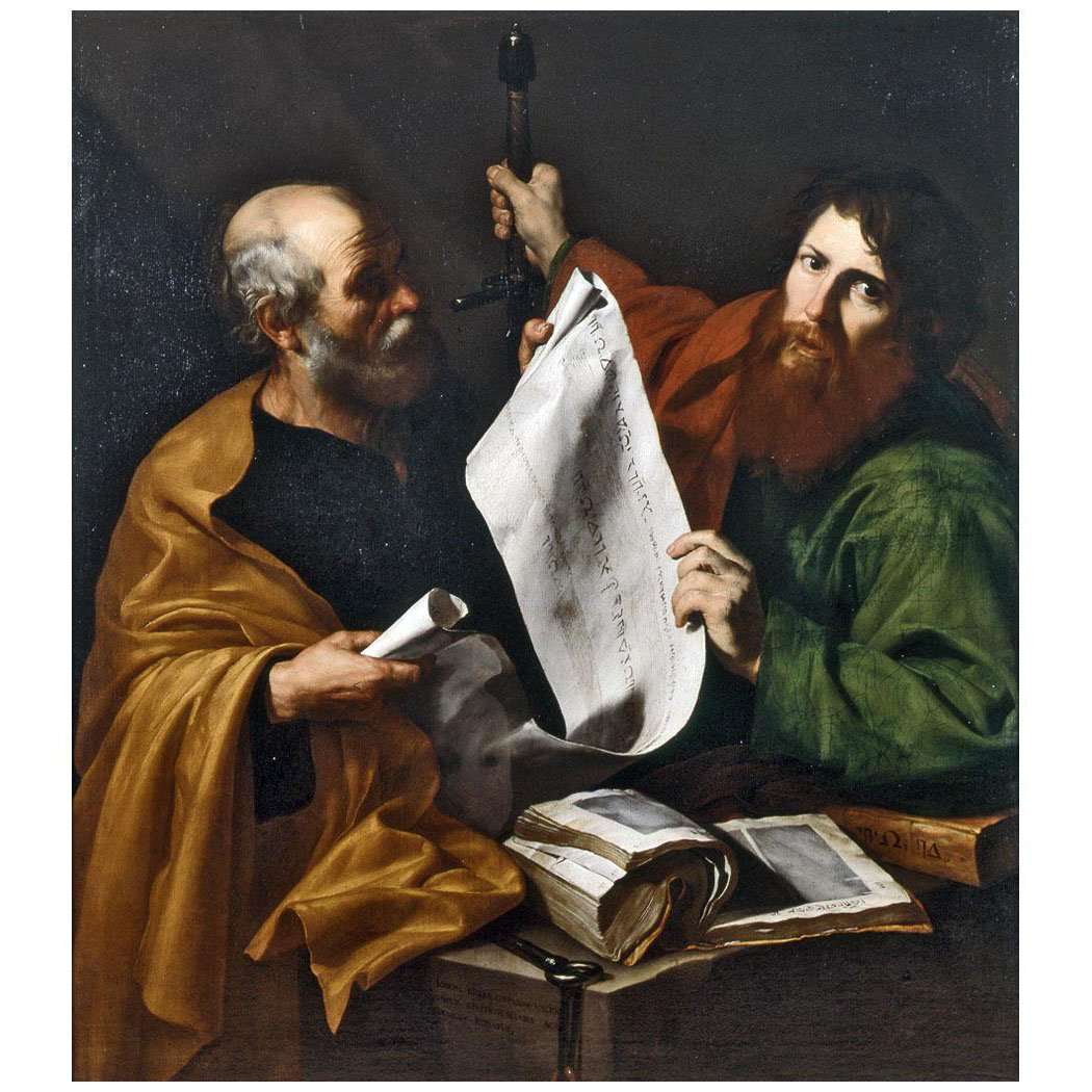   Jose de Ribera. San Pedro y San Pablo. 1616. Musee de Braux-Arts de Strasbourg