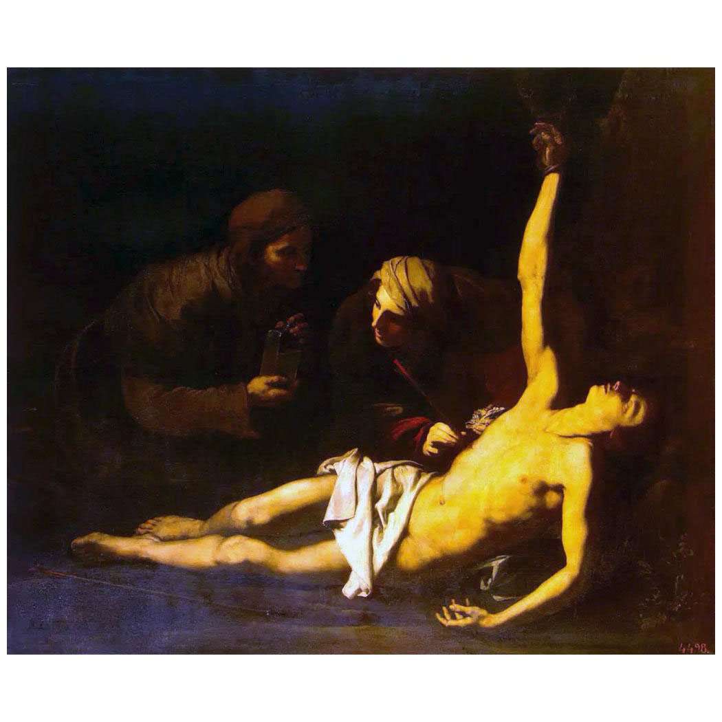   Jose de Ribera. San Sebasti?n y Santa Irene. 1628. Hermitage, St-Petersburg