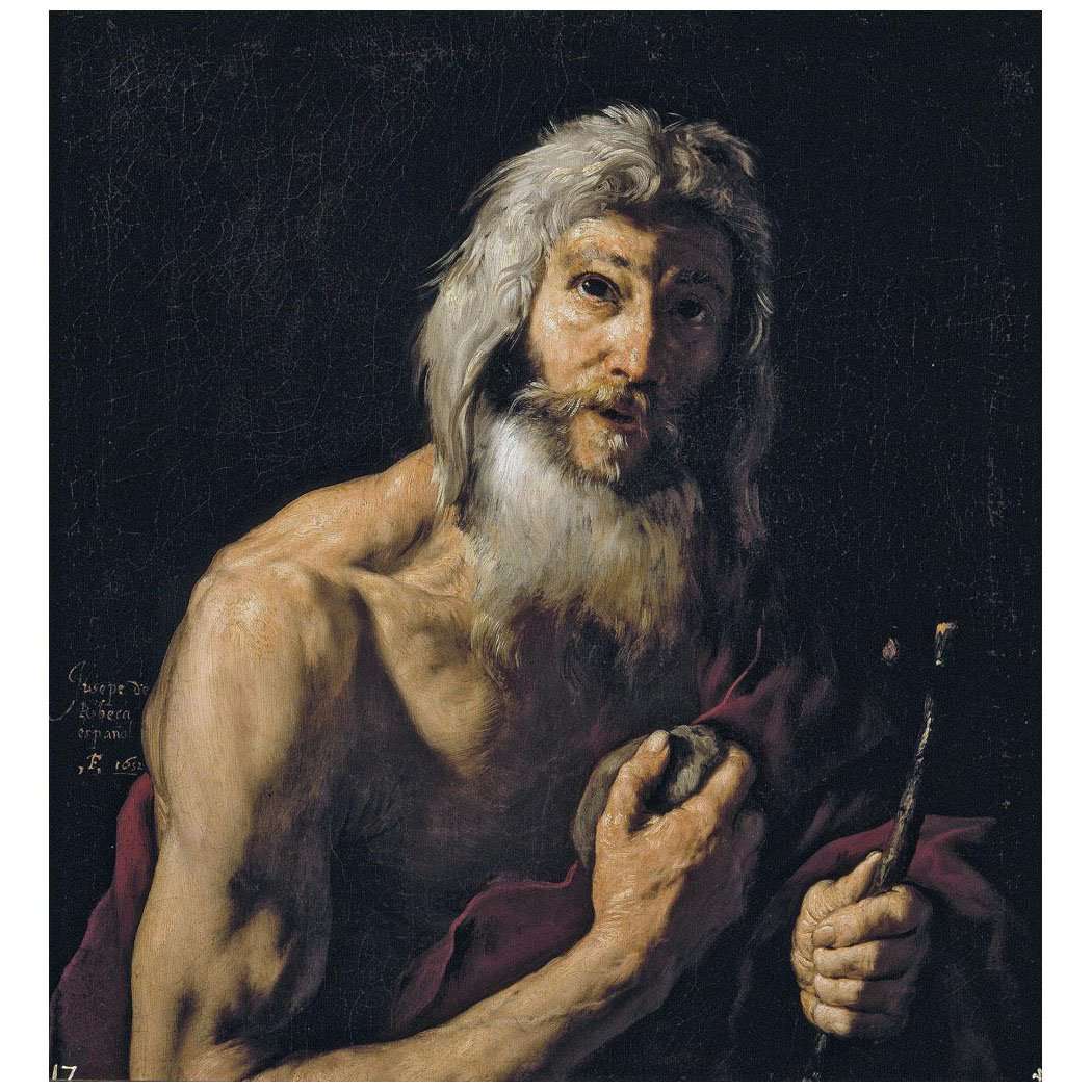   Jose de Ribera. San Jeromino. 1652. Museo del Prado