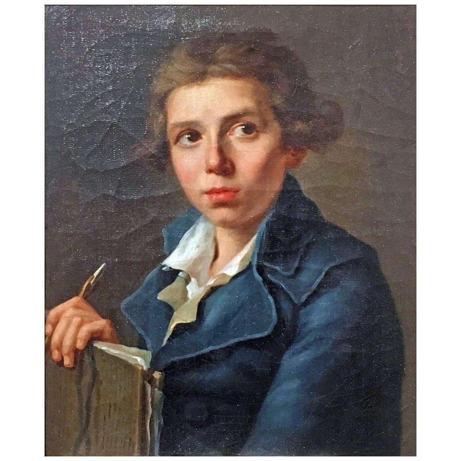 - Joseph-Marie Vien. Portrait de Jacques Louis David adolescent. 1765. MBA de Angers