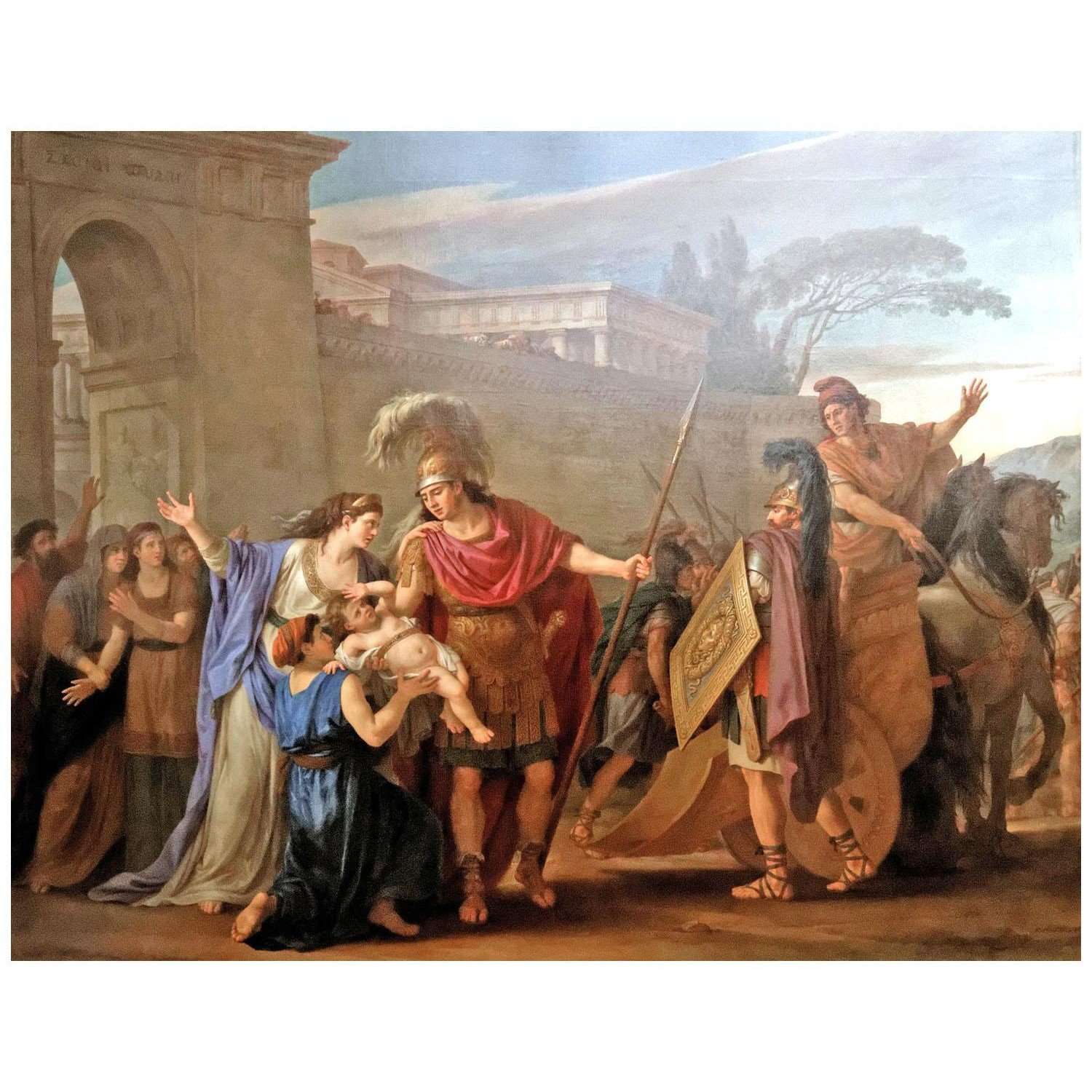 - Joseph-Marie Vien. Les Adieux d'Hector et d'Andromaque. 1786. Musee du Louvre