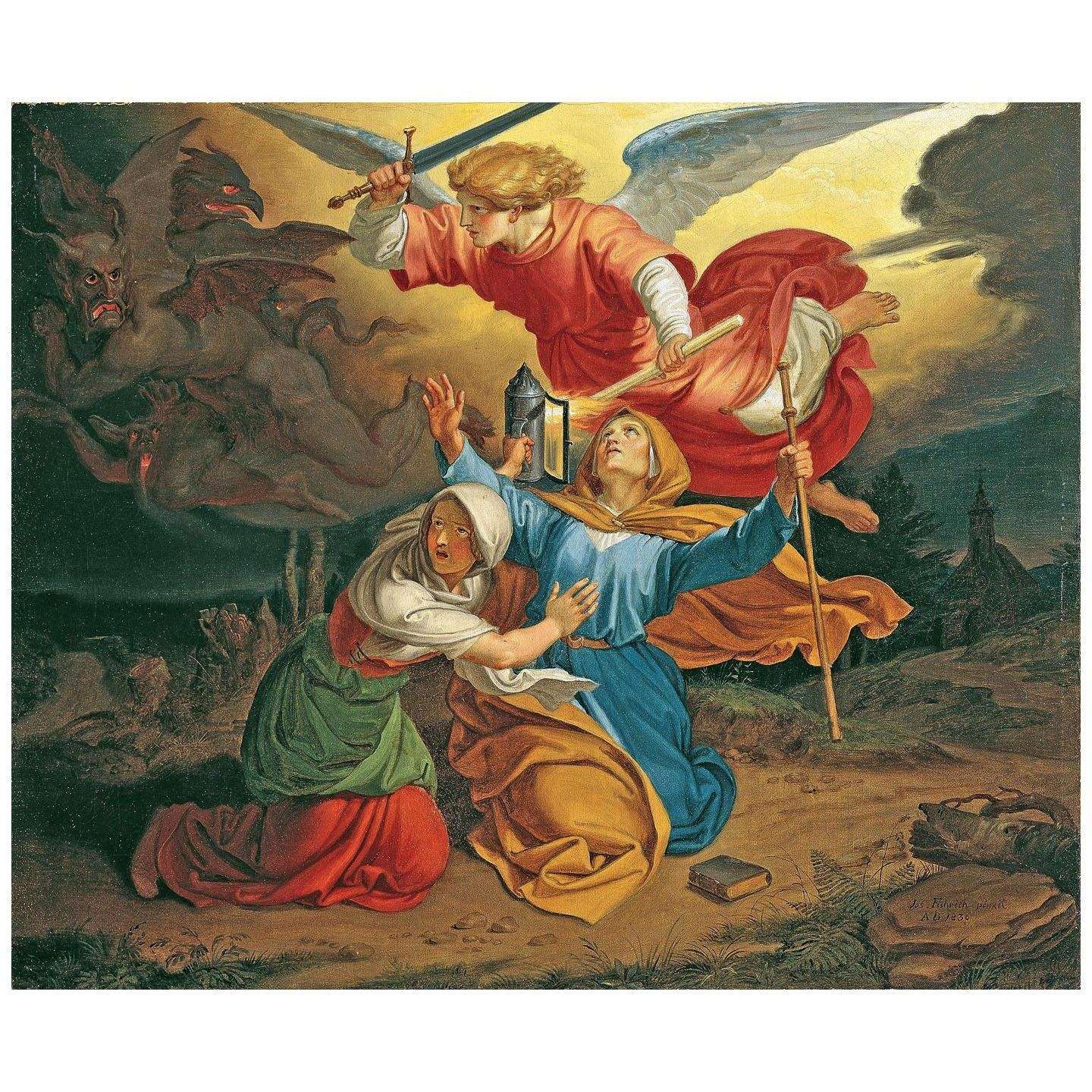  Joseph von Fuhrich. Versuchung der heiligen Gudula. 1836. Belvedere Wien