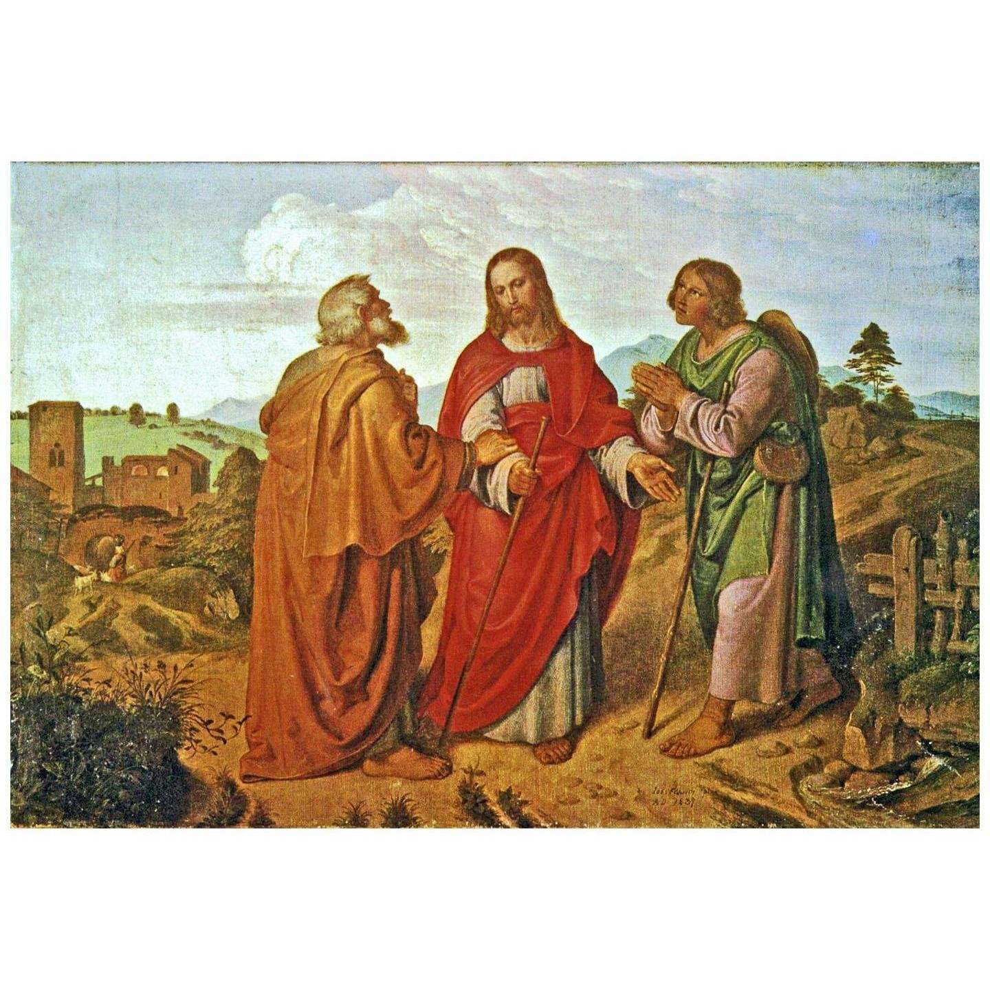  Joseph von Fuhrich. Der Gang nach Emmaus. 1837. Kunsthalle Bremen