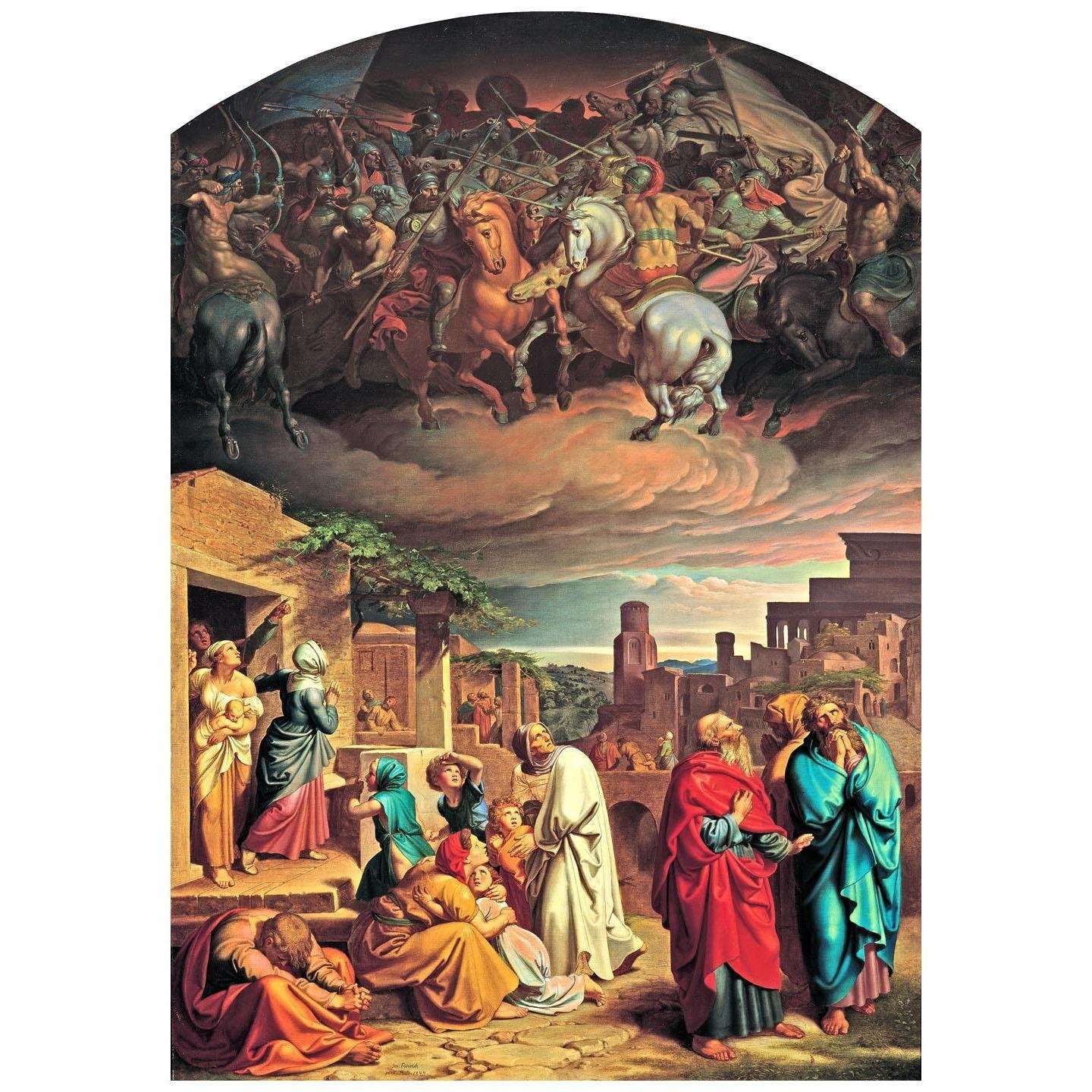  Joseph von Fuhrich. Vision der Einwohner Jerusalems. 1844. KHM Wien