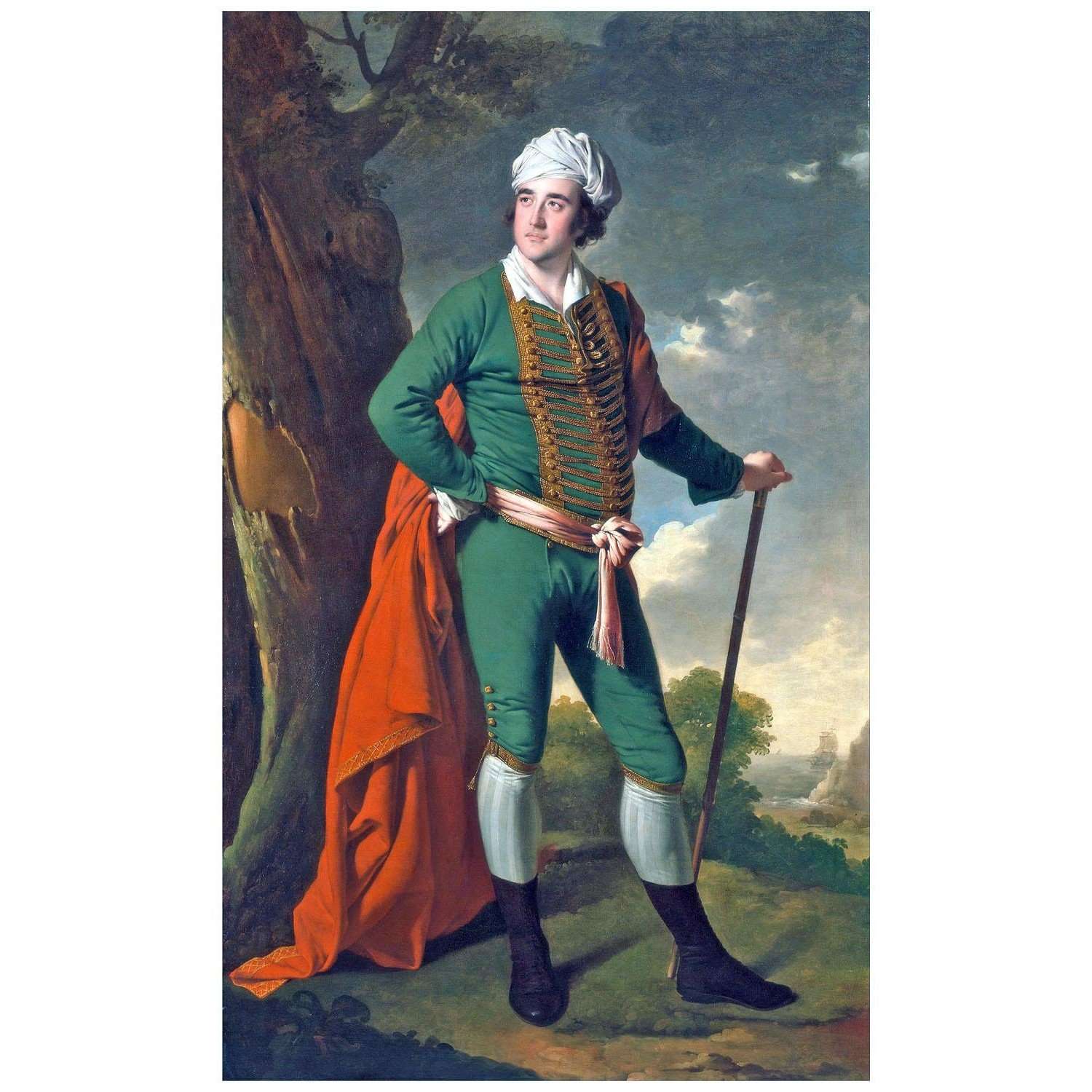  Joseph Wright. Indian Captain. 1767. Yale Center for British Art