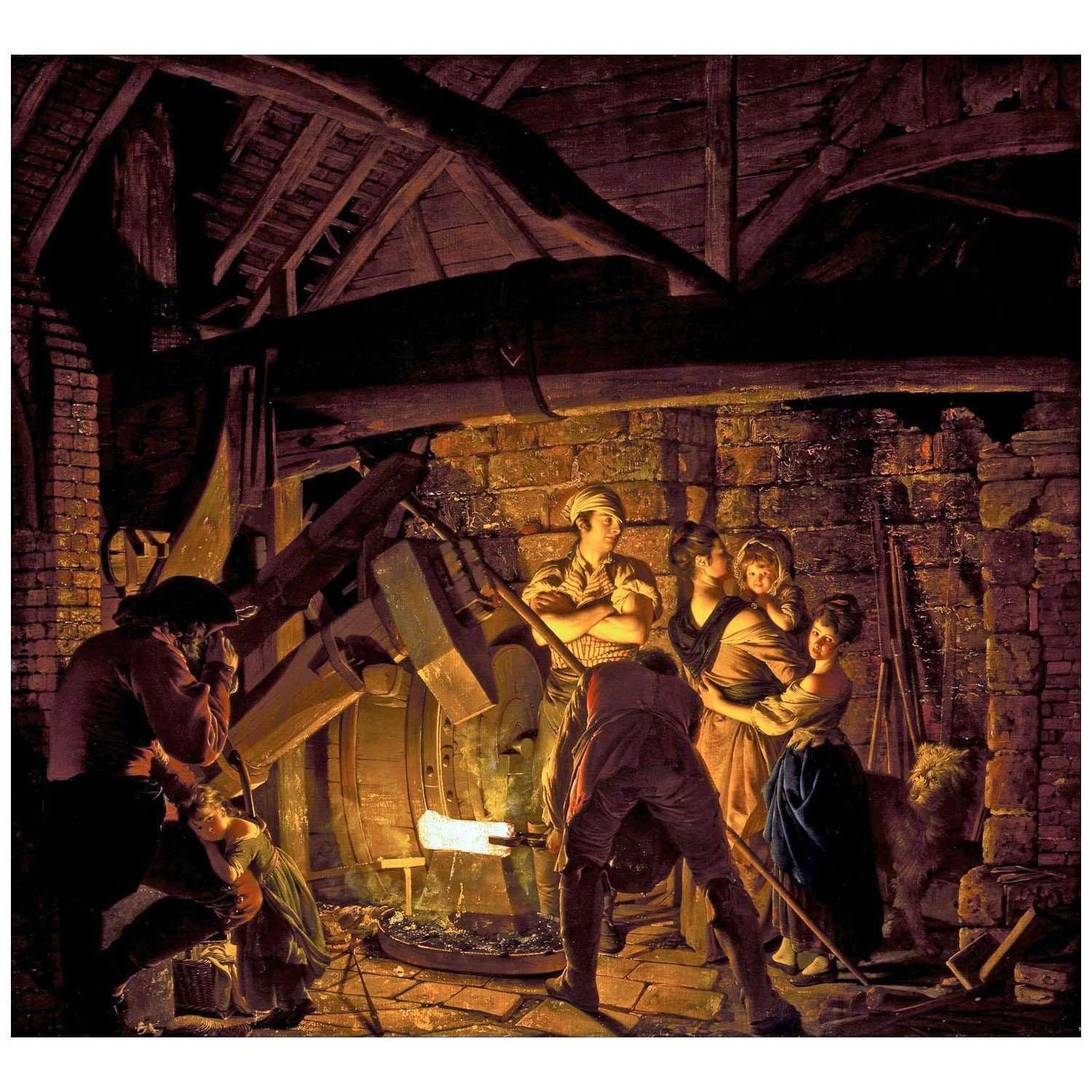  Joseph Wright. An Iron Forge. 1772. Tate Britain