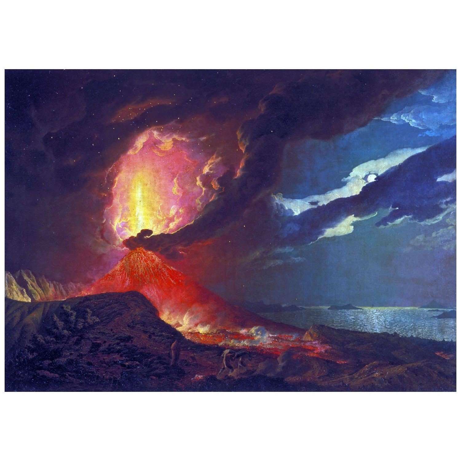  Joseph Wright. Vesuvius in Eruption. 1776. Tate Britain
