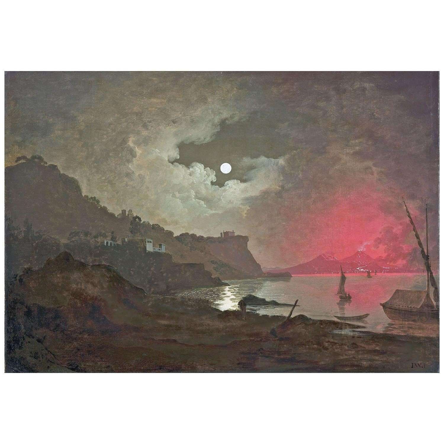  Joseph Wright. Vesuvius from Naples. 1788. Yale Center for British Art