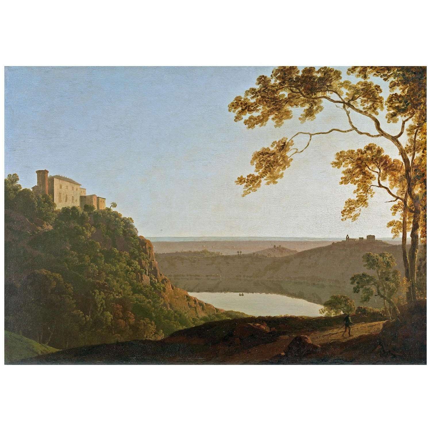  Joseph Wright. Lake Nemi, Sunset. 1790. National Gallery Melbourne