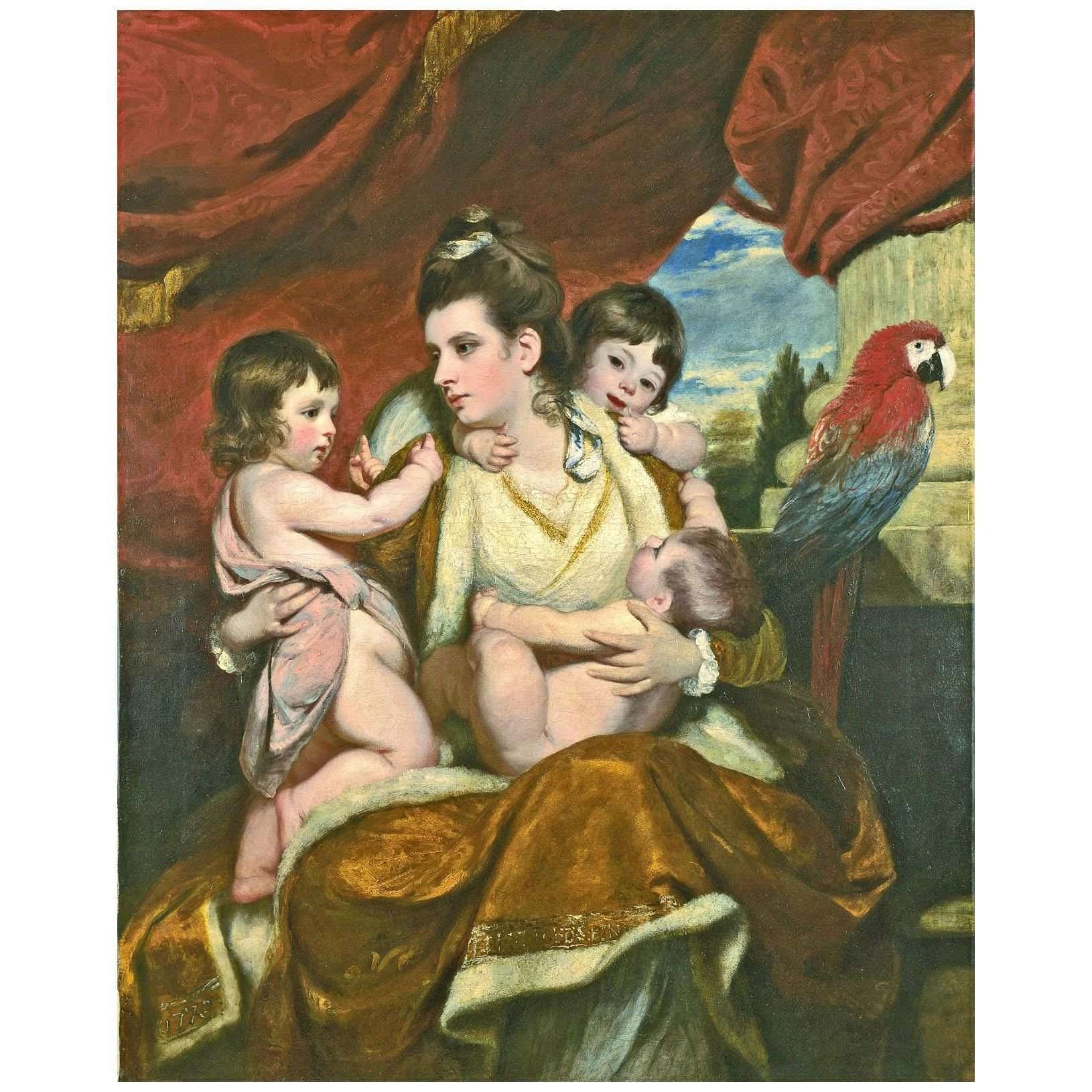  Joshua Reynolds. Lady Cockburn and her Sons. 1773. National Gallery London