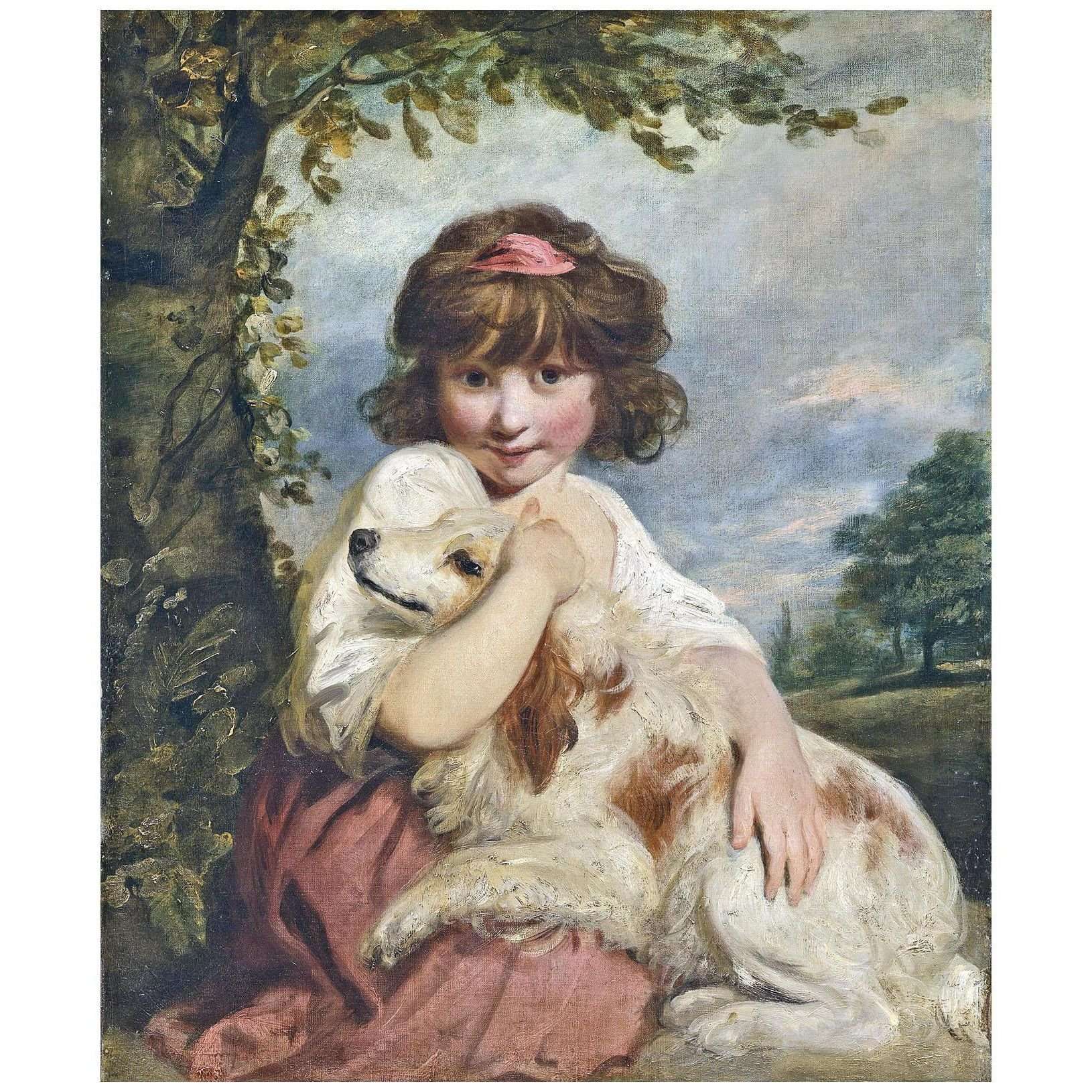  Joshua Reynolds. A Young Girl and Her Dog. 1780. Fuji Art Museum Tokyo