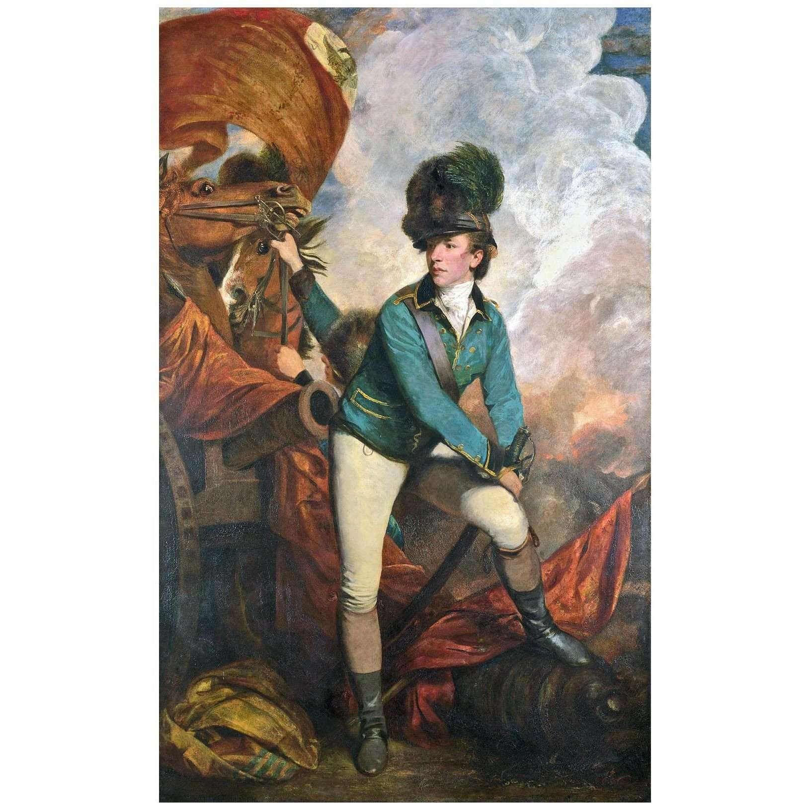  Joshua Reynolds. Portrait of Sir Banastre Tarleton. 1782. National Gallery London