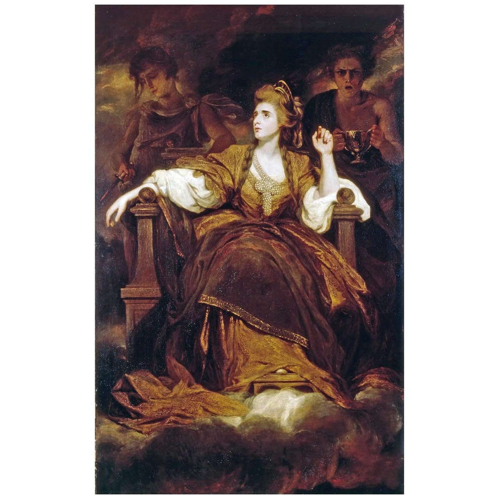  Joshua Reynolds. Mrs Siddons as the Tragic Muse. 1789. Dulwich Picture Gallery London