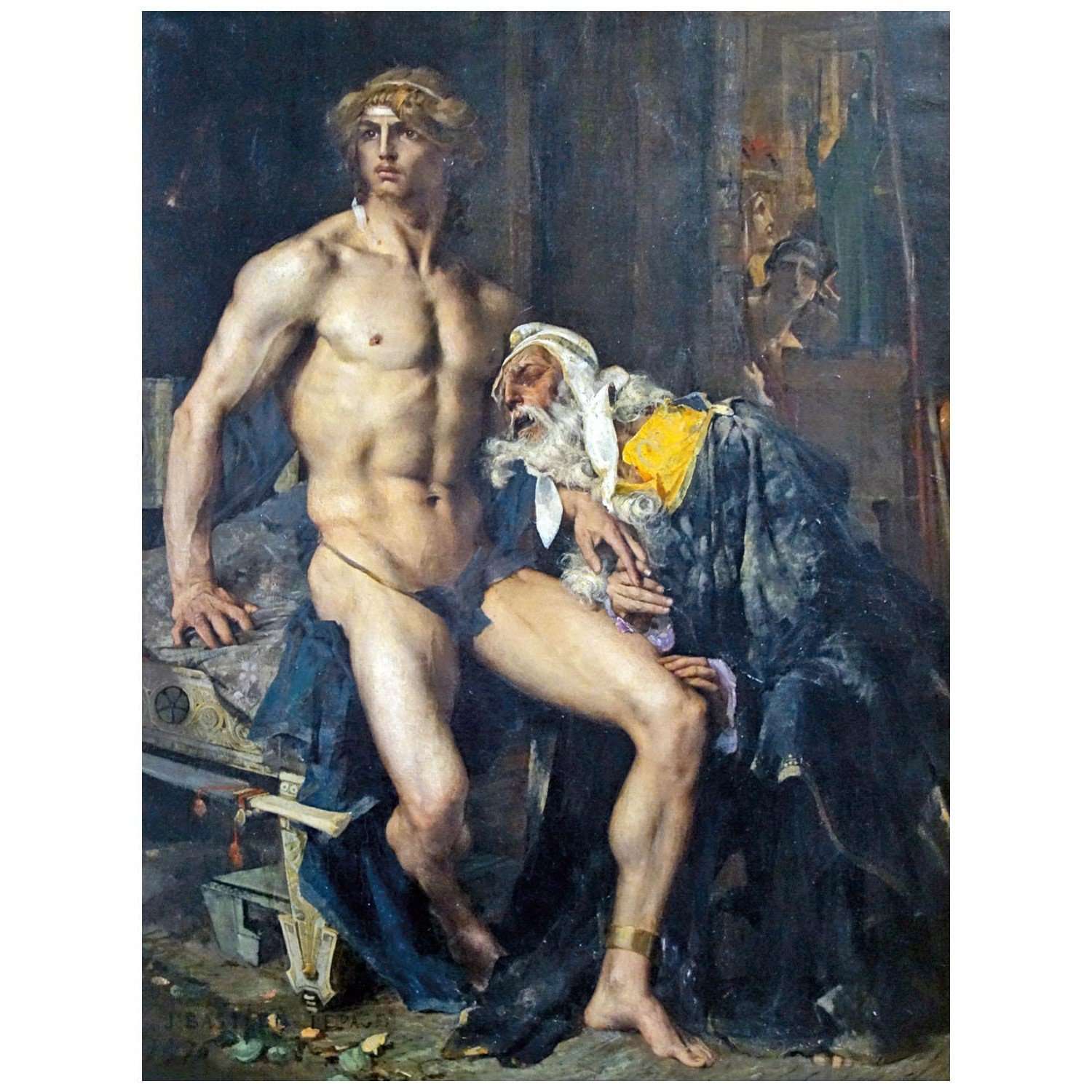  -Jules Bastien-Lepage. Priam aux pieds d'Achille. 1876. PdBA de Lille