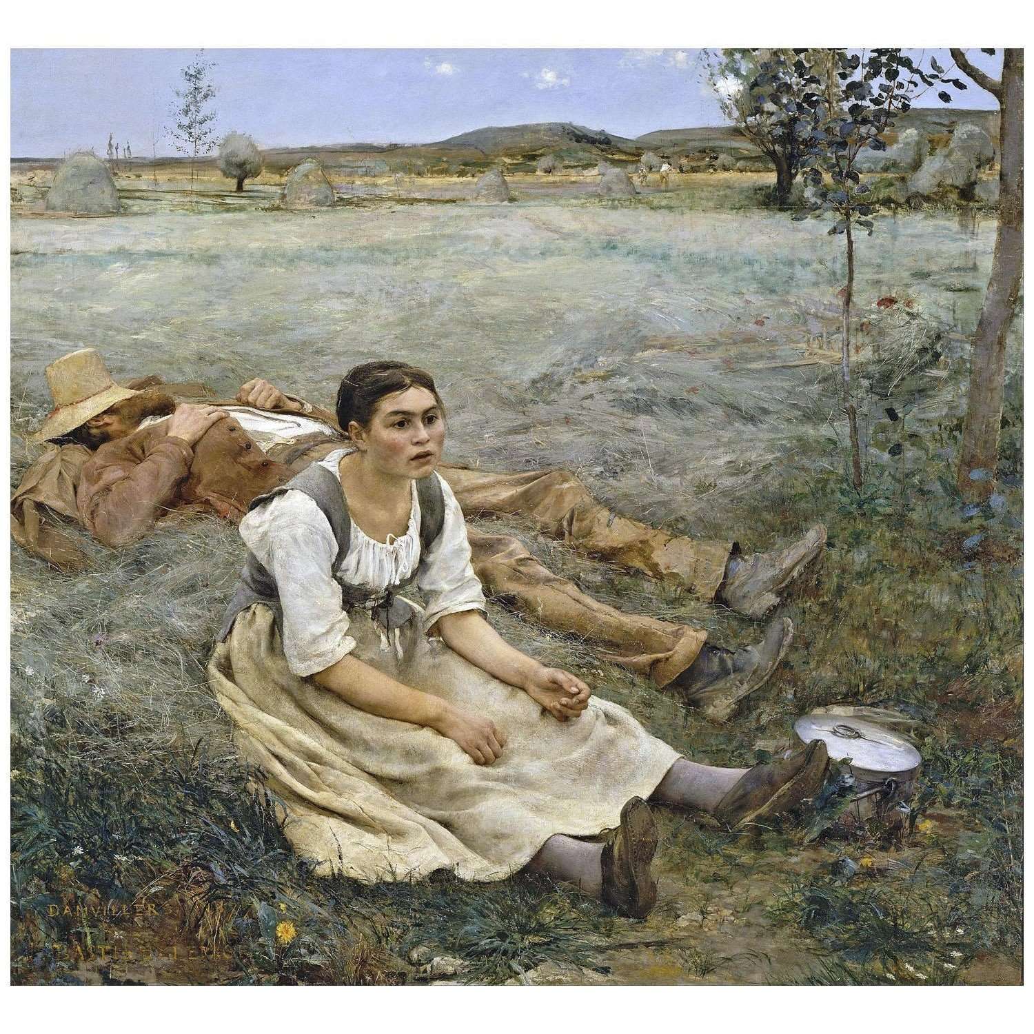  -Jules Bastien-Lepage. Les foins. 1877. Musee dOrsay Paris