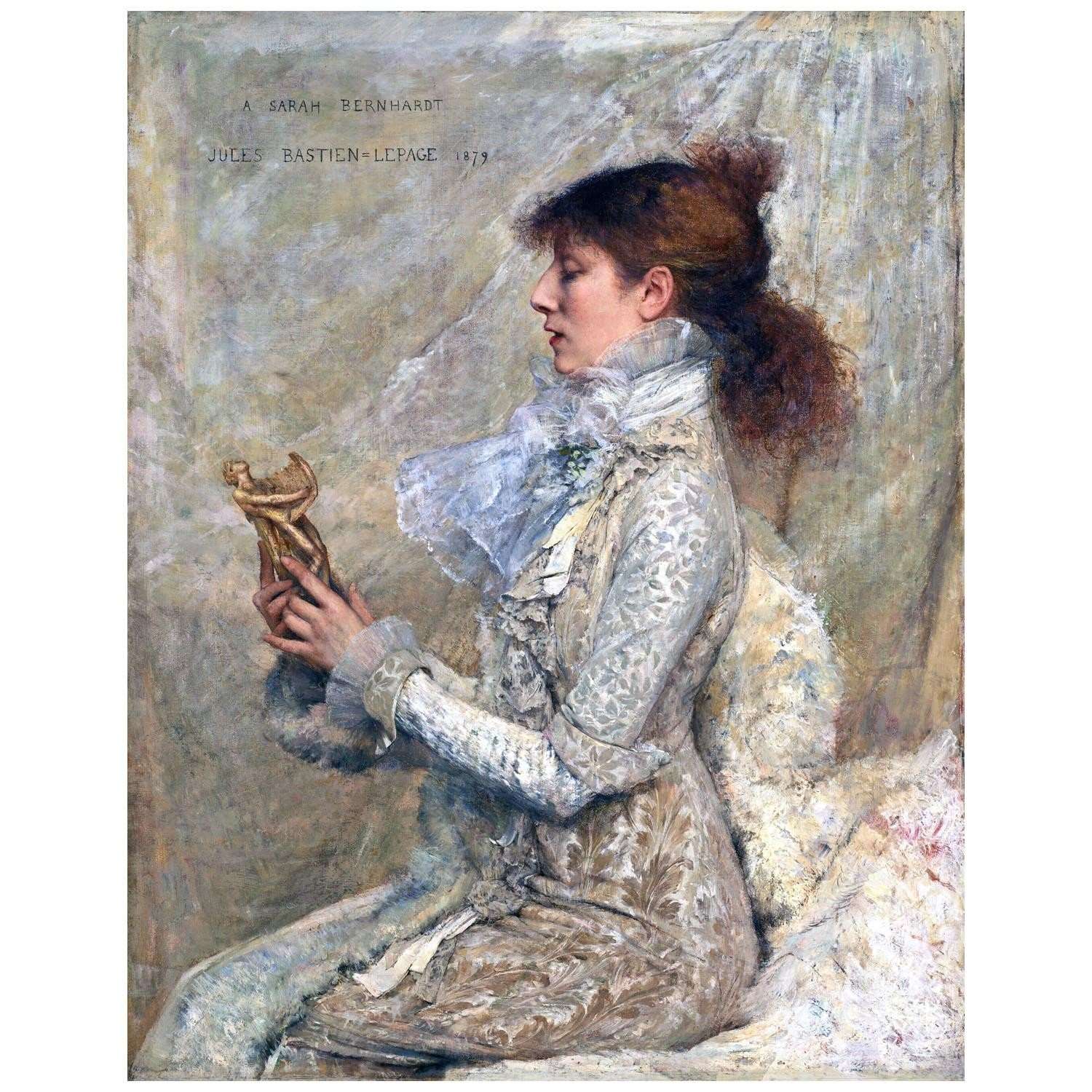  -Jules Bastien-Lepage. Sarah Bernhard avec Orphee. 1879. Getty Collection Los Angeles