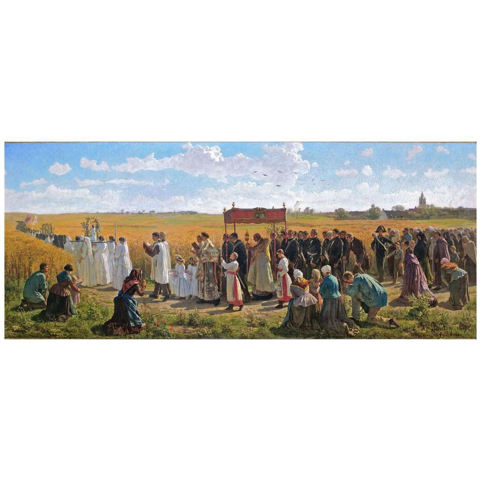  Jules Breton. La B?n?diction des bl?s en Artois. 1857. Mus?e d'Orsay Paris