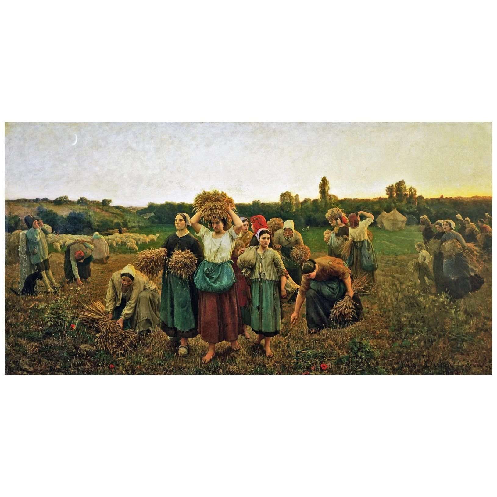  Jules Breton. Le rappel des glaneuses. 1859. Mus?e d'Orsay Paris
