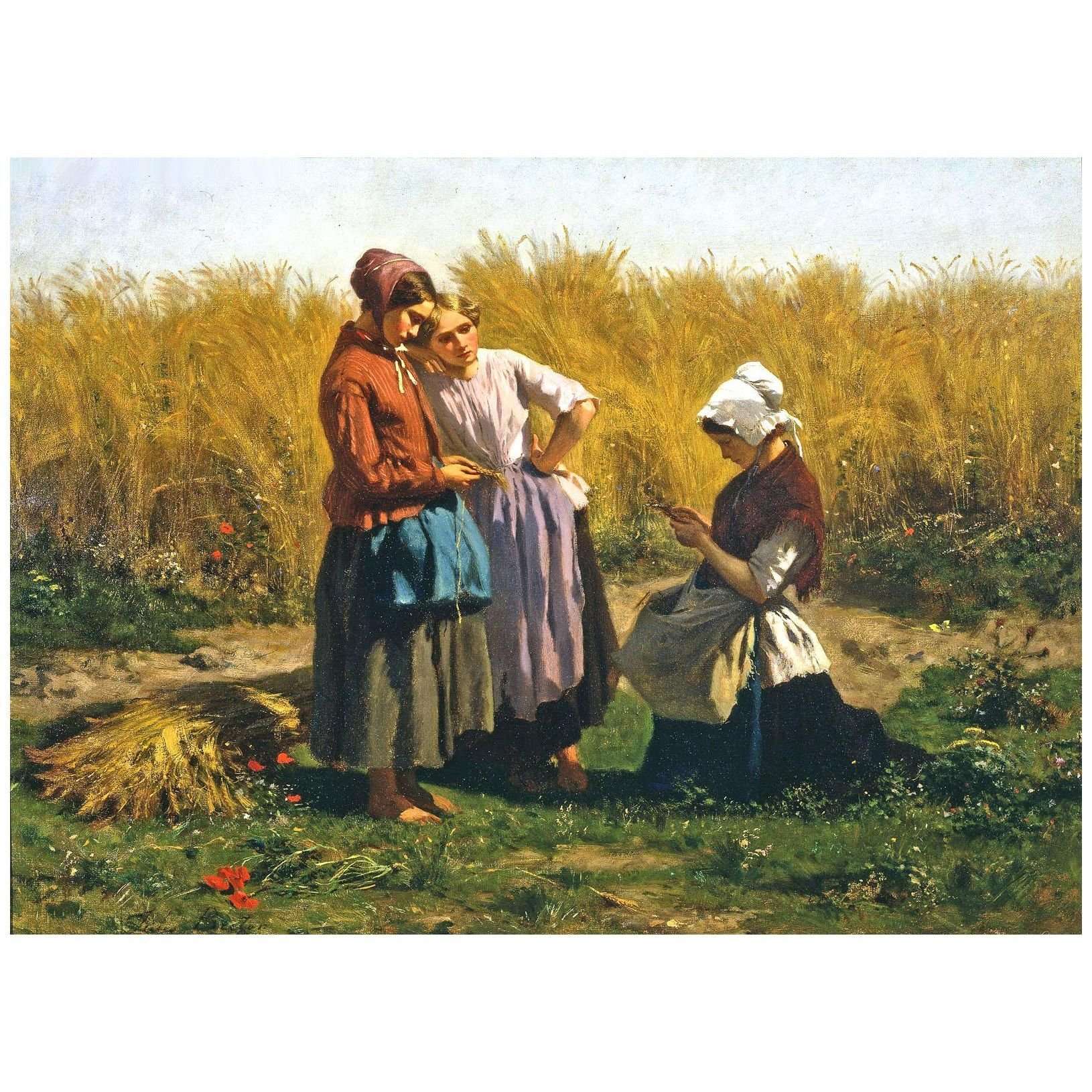  Jules Breton. Jetons d'Amour. 1870. Huntington Museum of Art
